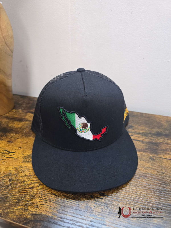 TEXAS RANCH BLACK Style 024 MÉXICO tricolor hat