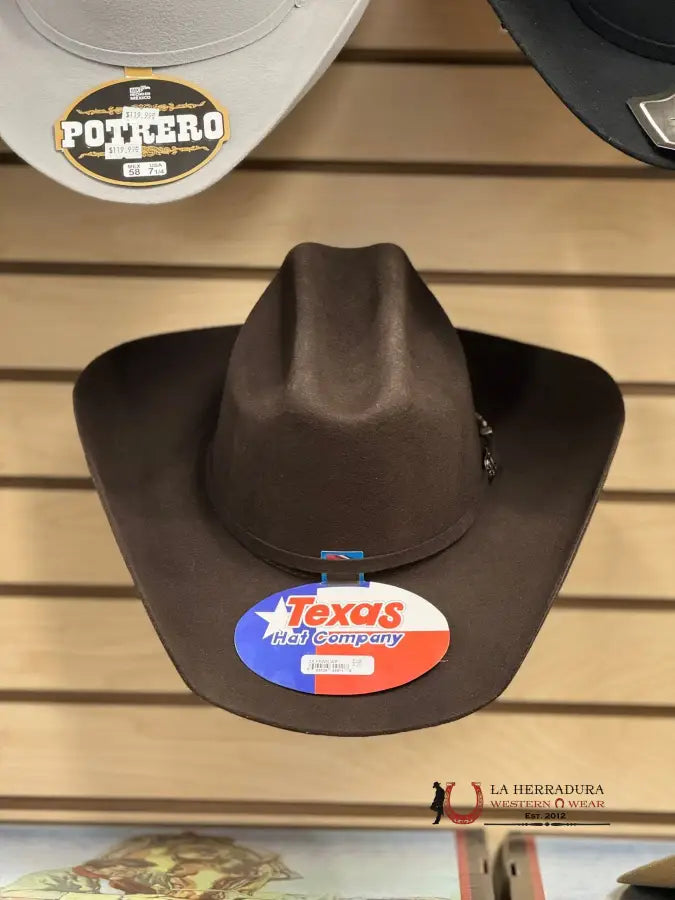 Texas Ranch Company Brown Felt Hat 3X Tejana