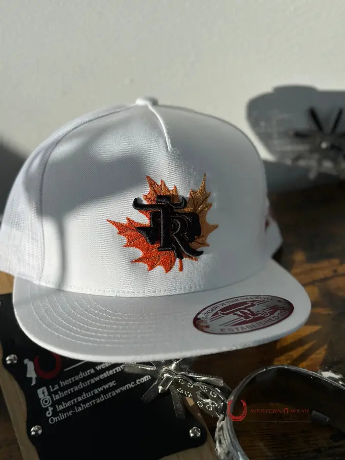 Texas Ranch Leaf Autumn White Cap Caps Mens Gorras Hombres