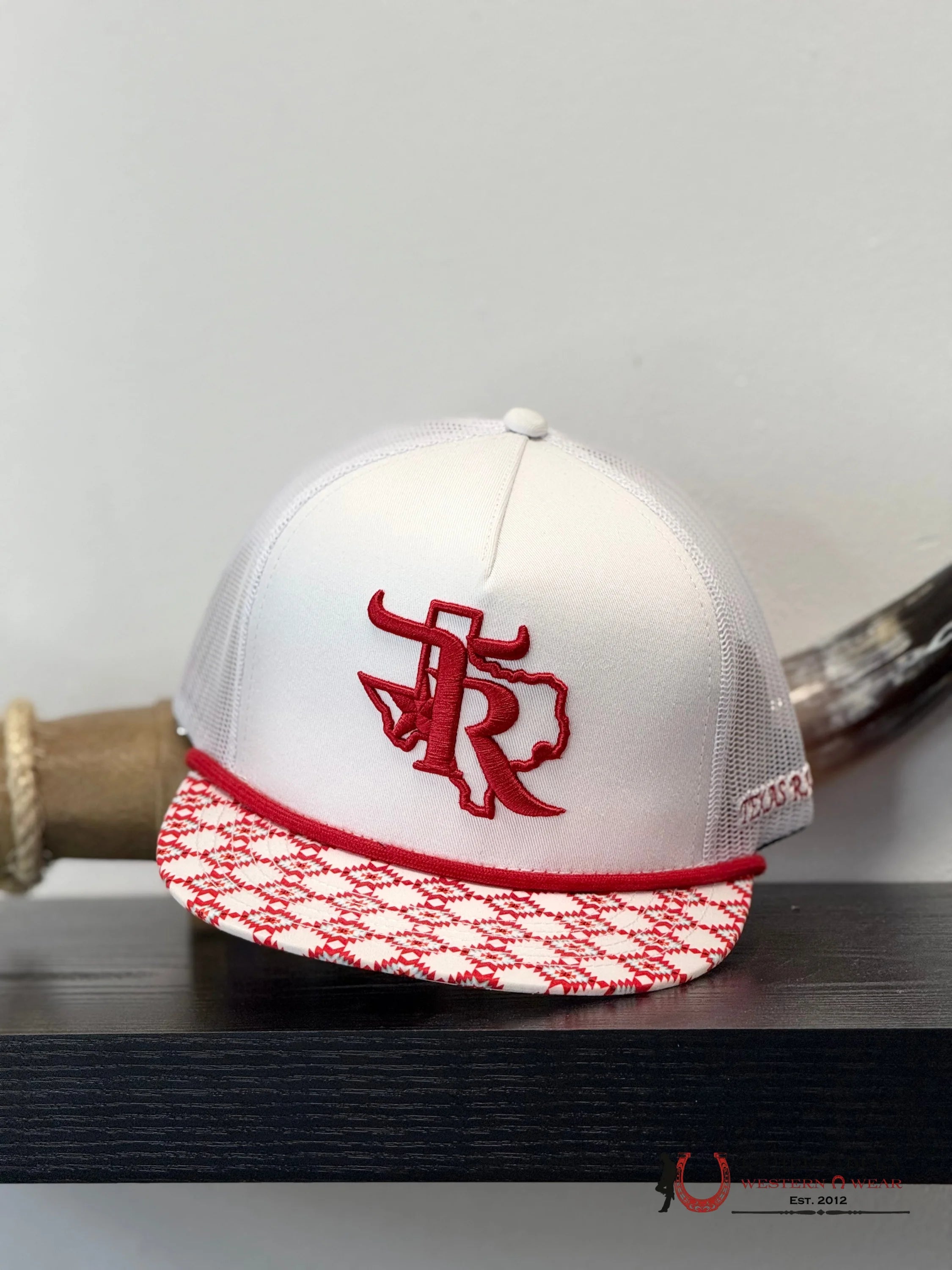 TEXAS RANCH white Style 010 rojo hat CAPS MENS GORRAS HOMBRES