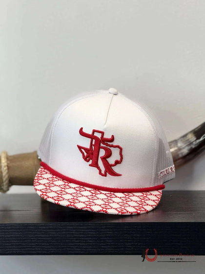 TEXAS RANCH white Style 011 RED HAT