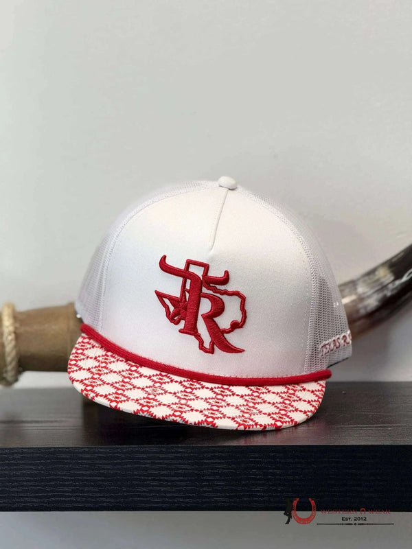 TEXAS RANCH white Style 011 RED HAT