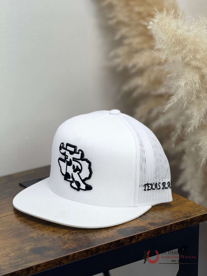 TEXAS RANCH white Style 016 negro con blanco hat