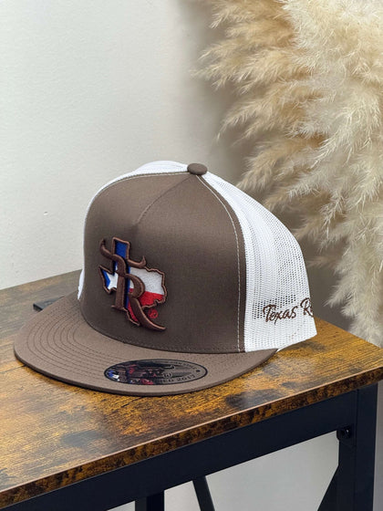 TEXAS RANCH white Style 020 cafe con blanco hat