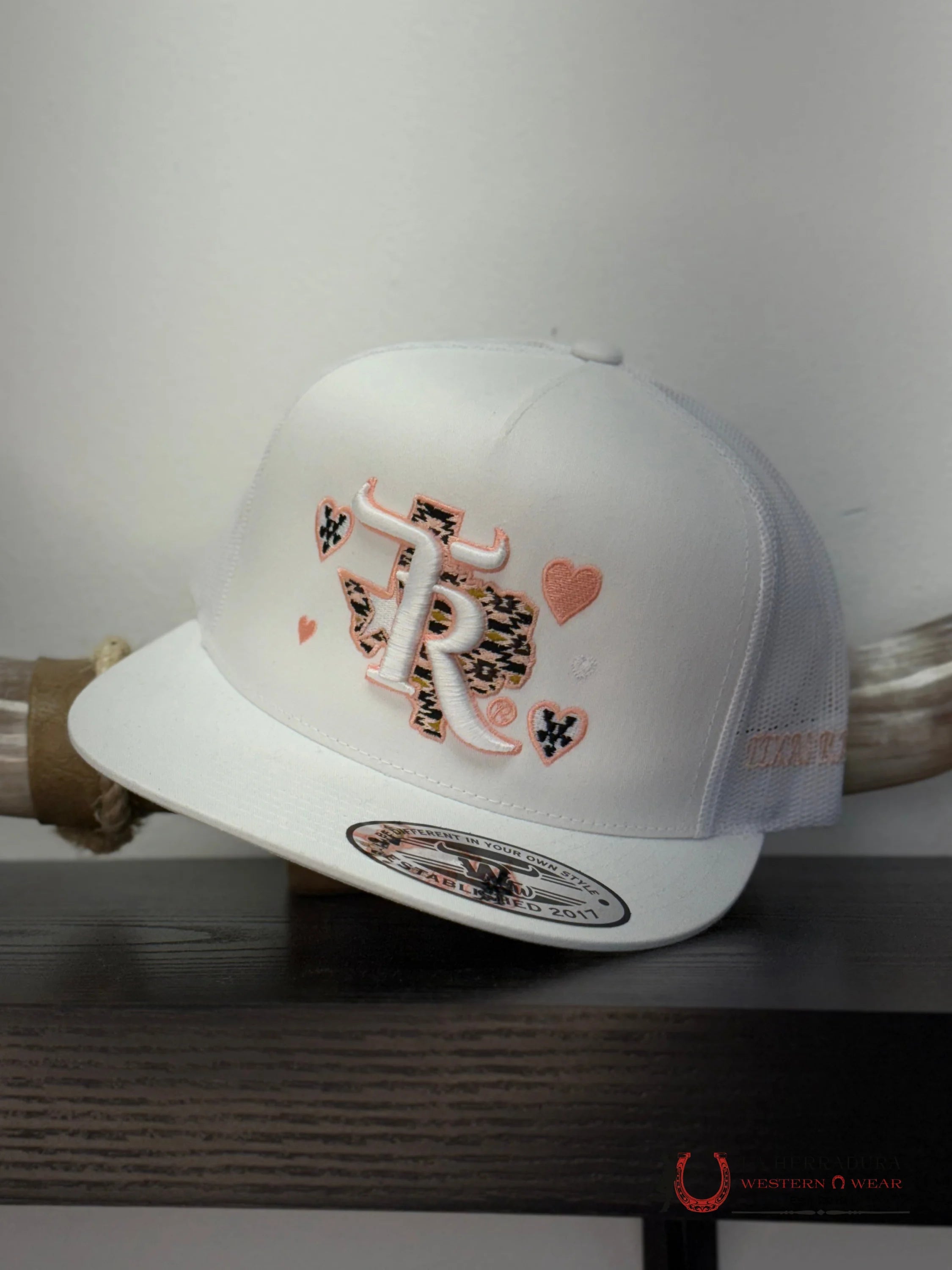 TEXAS RANCH white Style 03 amarillo con rosa CAPS MENS GORRAS HOMBRES
