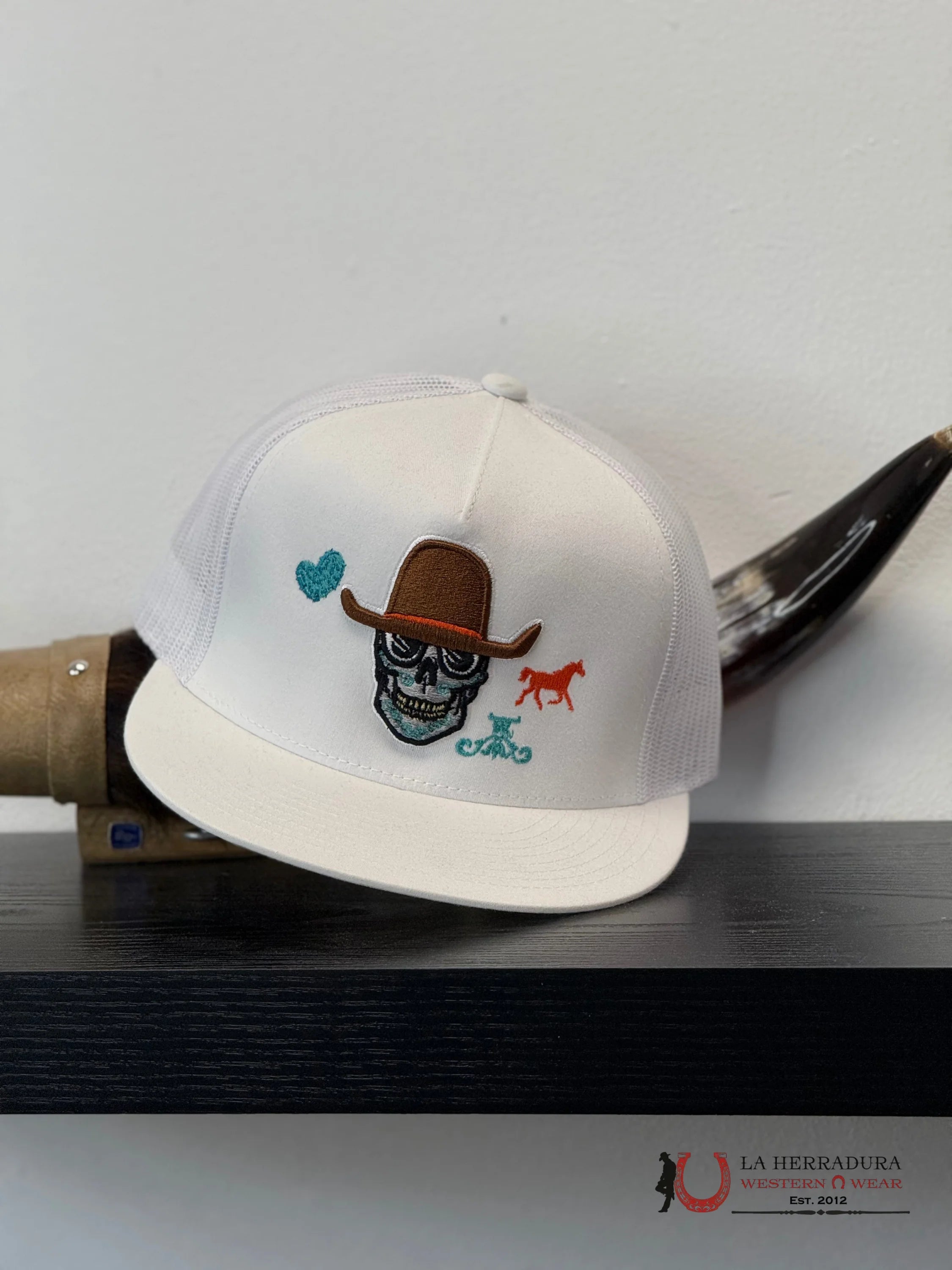 TEXAS RANCH white Style 05 cafe con anaranjado CAPS MENS GORRAS HOMBRES