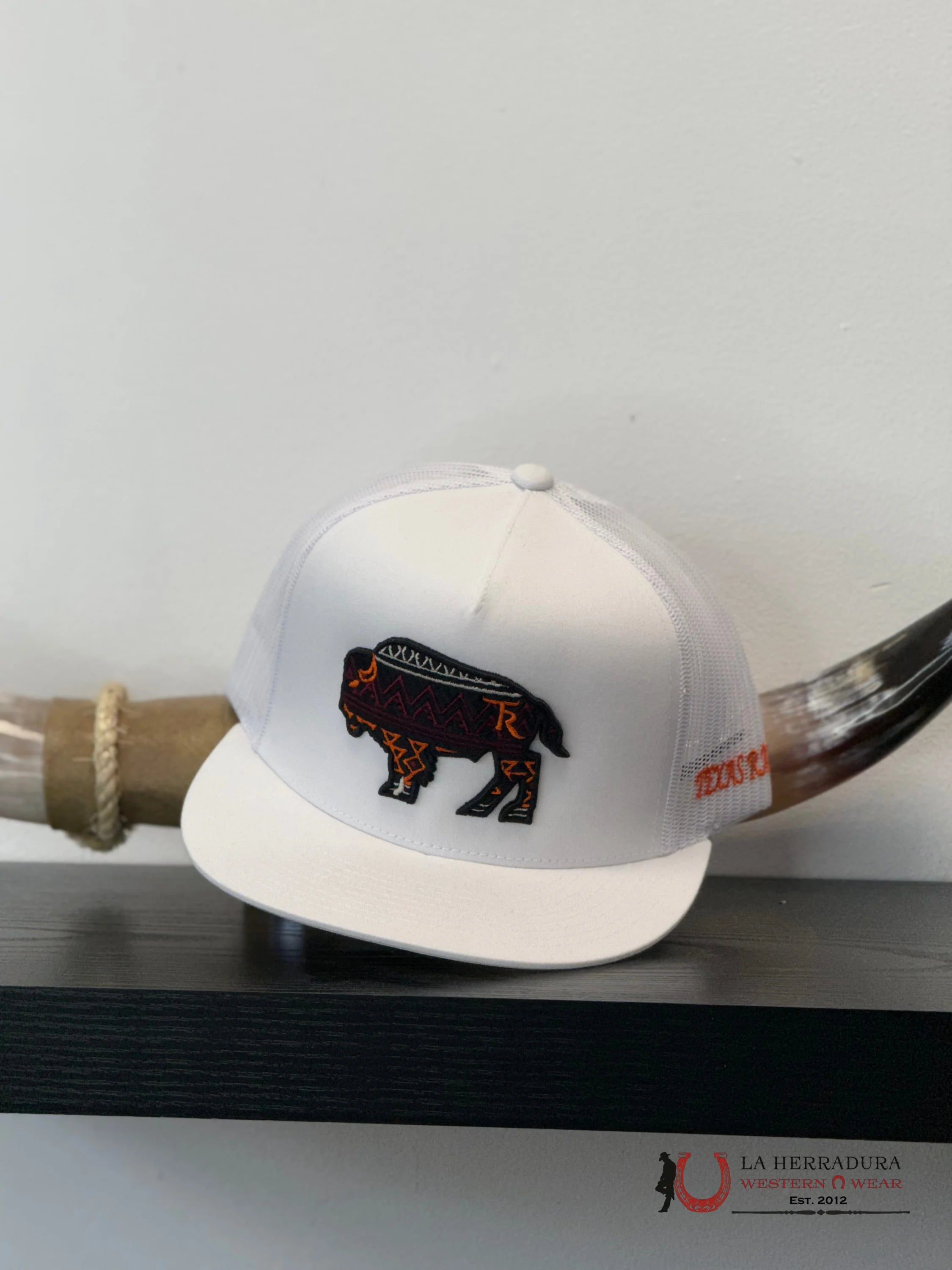 TEXAS RANCH white Style 06 Bisonte negro CAPS MENS GORRAS HOMBRES