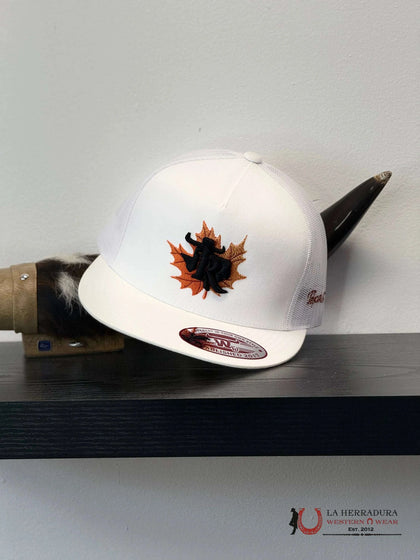 TEXAS RANCH white Style 08 hoja con negro hat