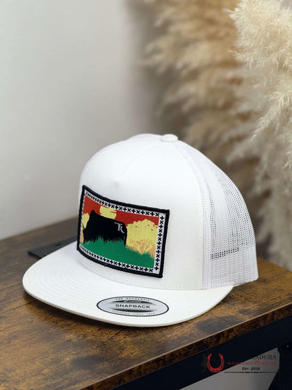 TEXAS RANCH blanco Estilo 09 sombrero negro