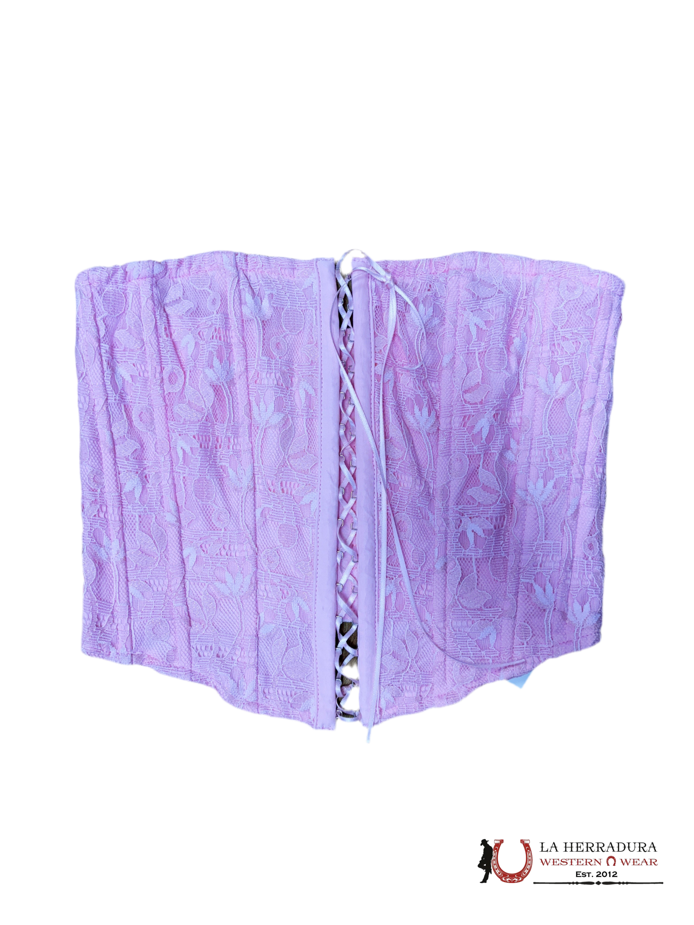 TICTOC Pink Flower Lase Up Crop Top TH30269 ROPA MUJERES