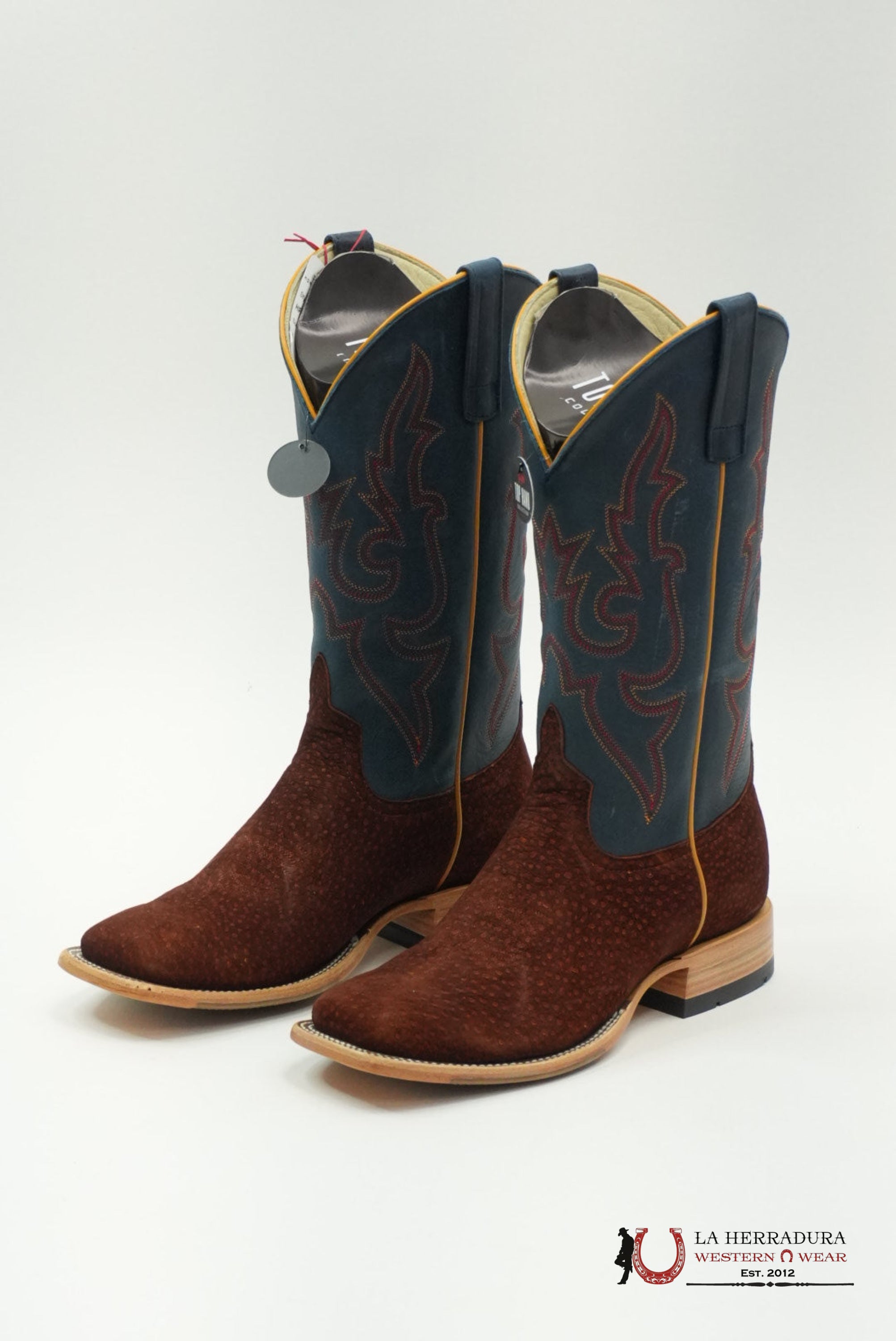 TOP HAND COLLECTION MEN BOOTS RUST CARPINCHO SOUL OLD ATLANTIC SQUARE TOE HP8081 BOTAS HOMBRES