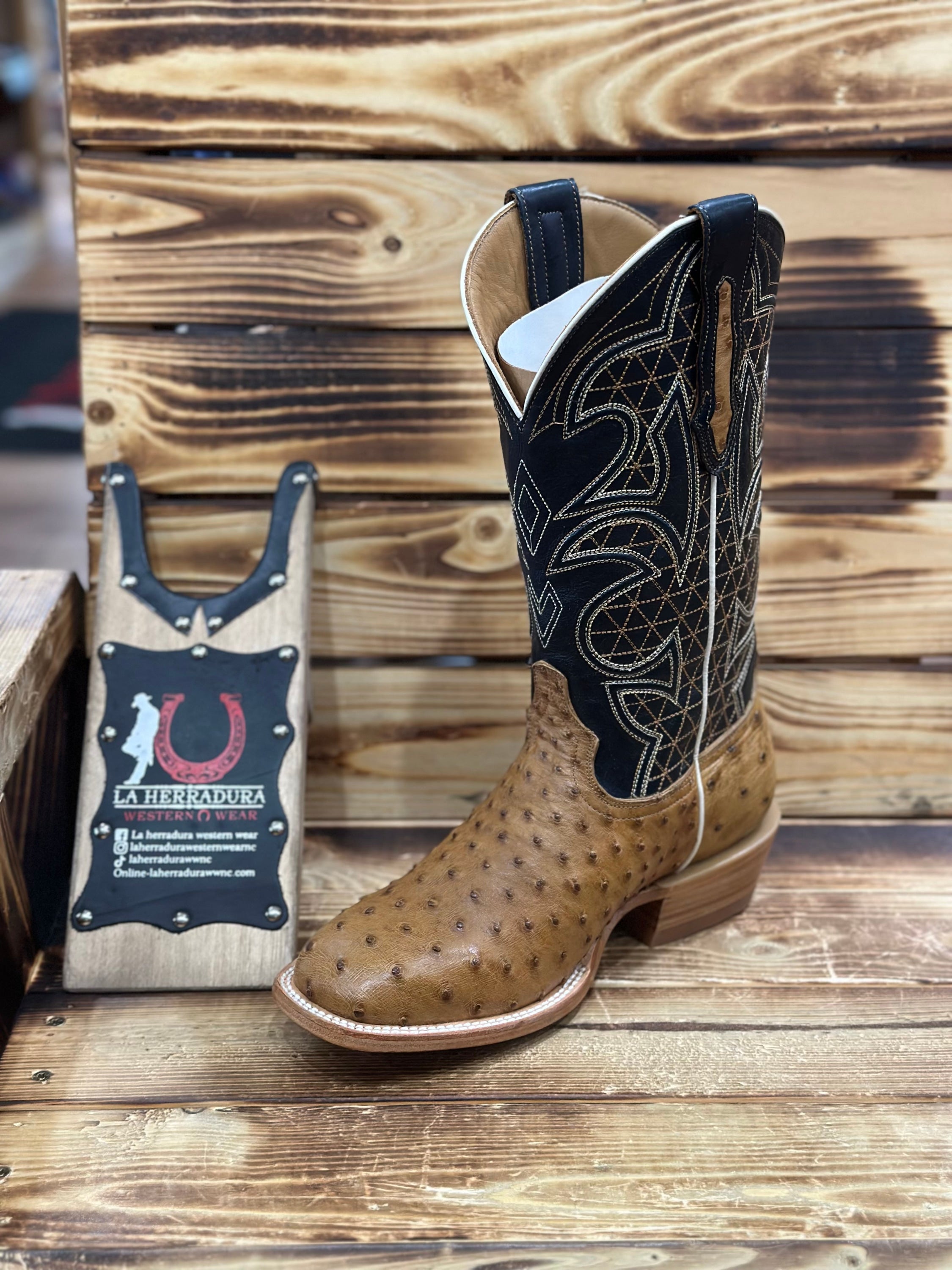 TORO SENTADO MEN AVESTRUZ BRICIATTO MANTEQUILLA/BILLY CALF NAVY-