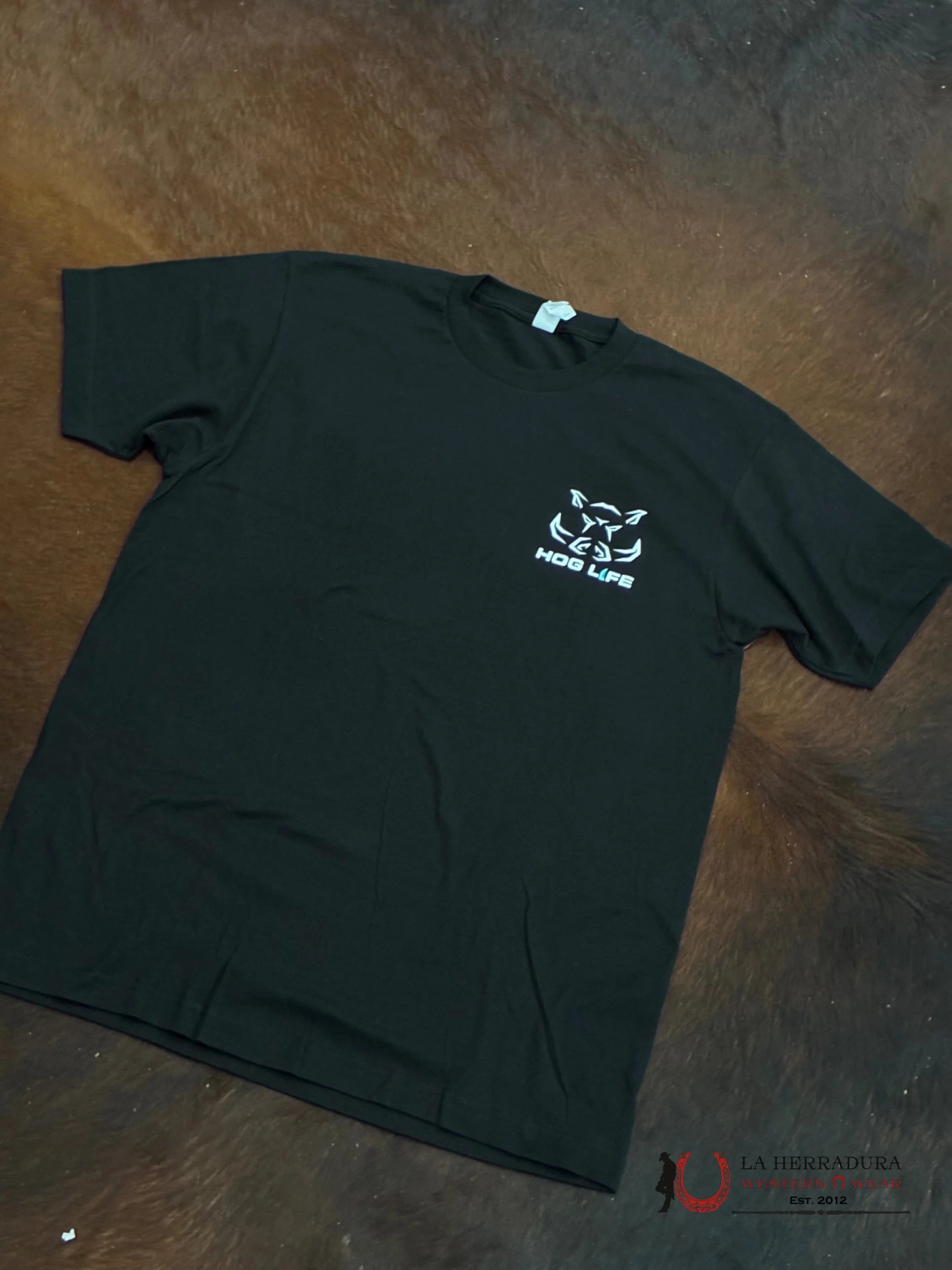 TSHIRT- HOGLIFE BLACK AZTEC NIÑOS