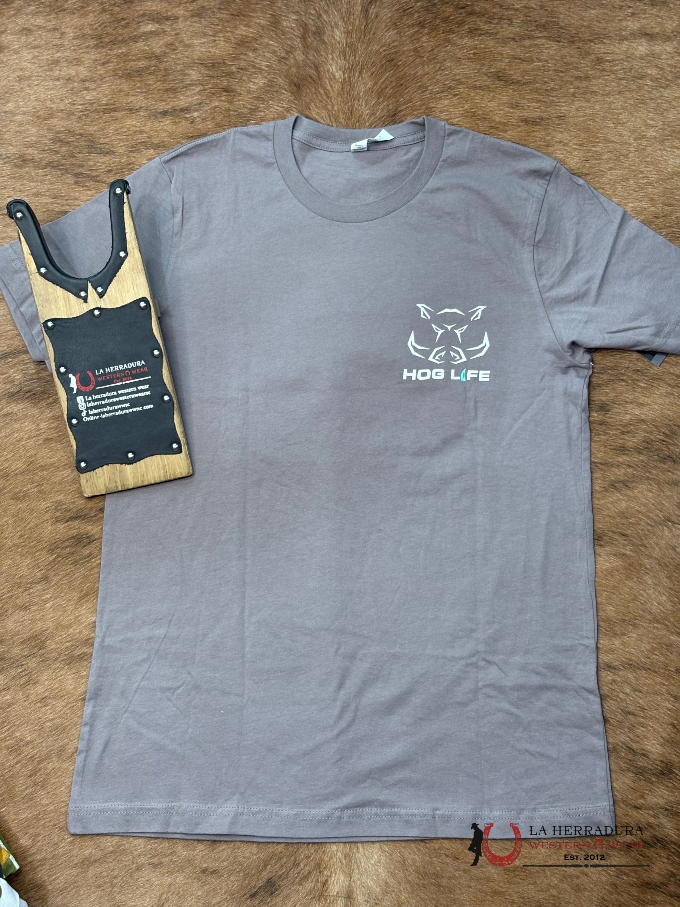 TSHIRT HOGLIFE BROWN AZTEC NIÑOS