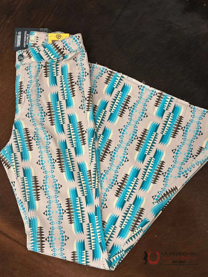 TURQ AZTEC BELL BOTTOM- RRWD7PR1AT