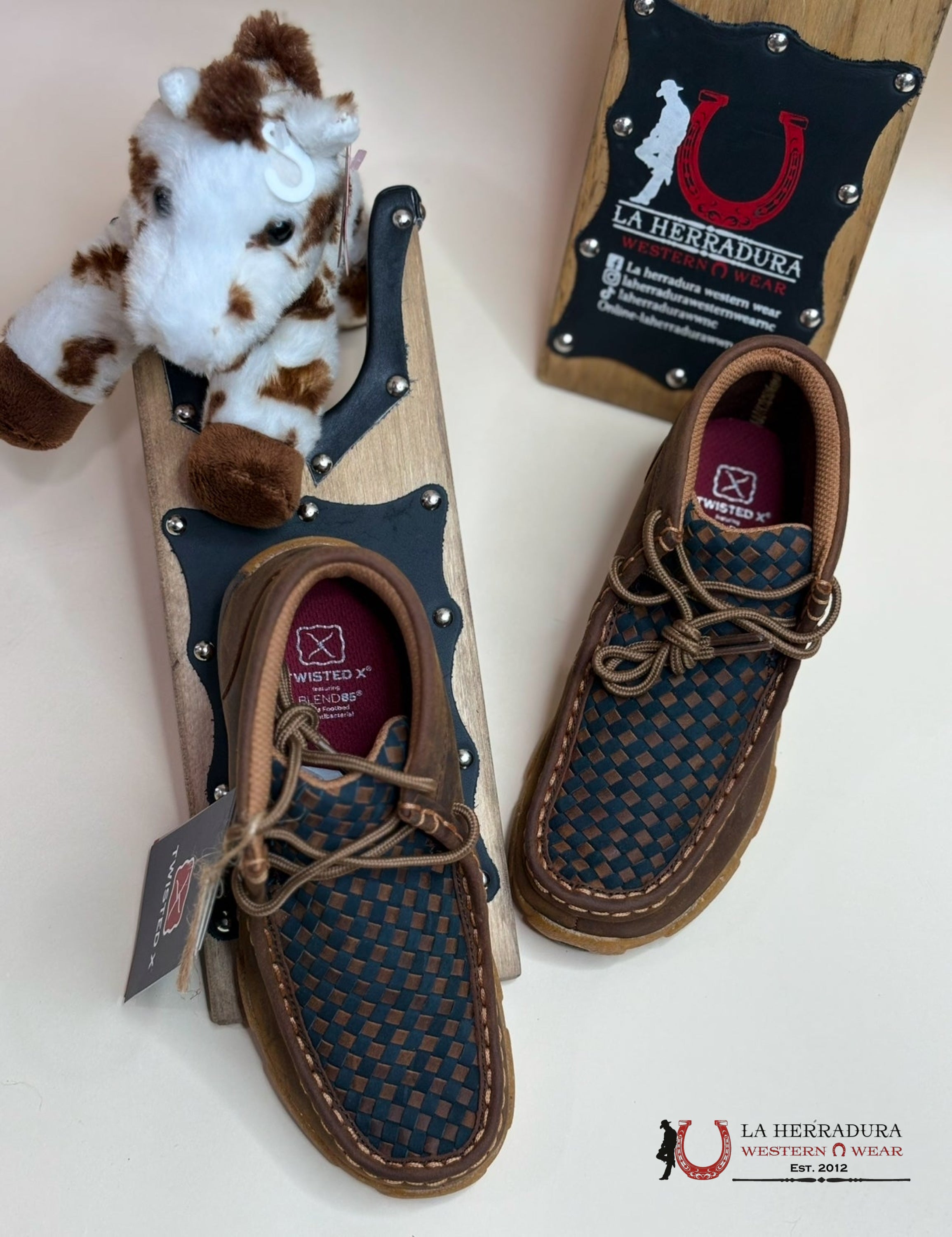 Twisted Kids Chukka Driving Moc- Oiled Saddled & Midnight Niños