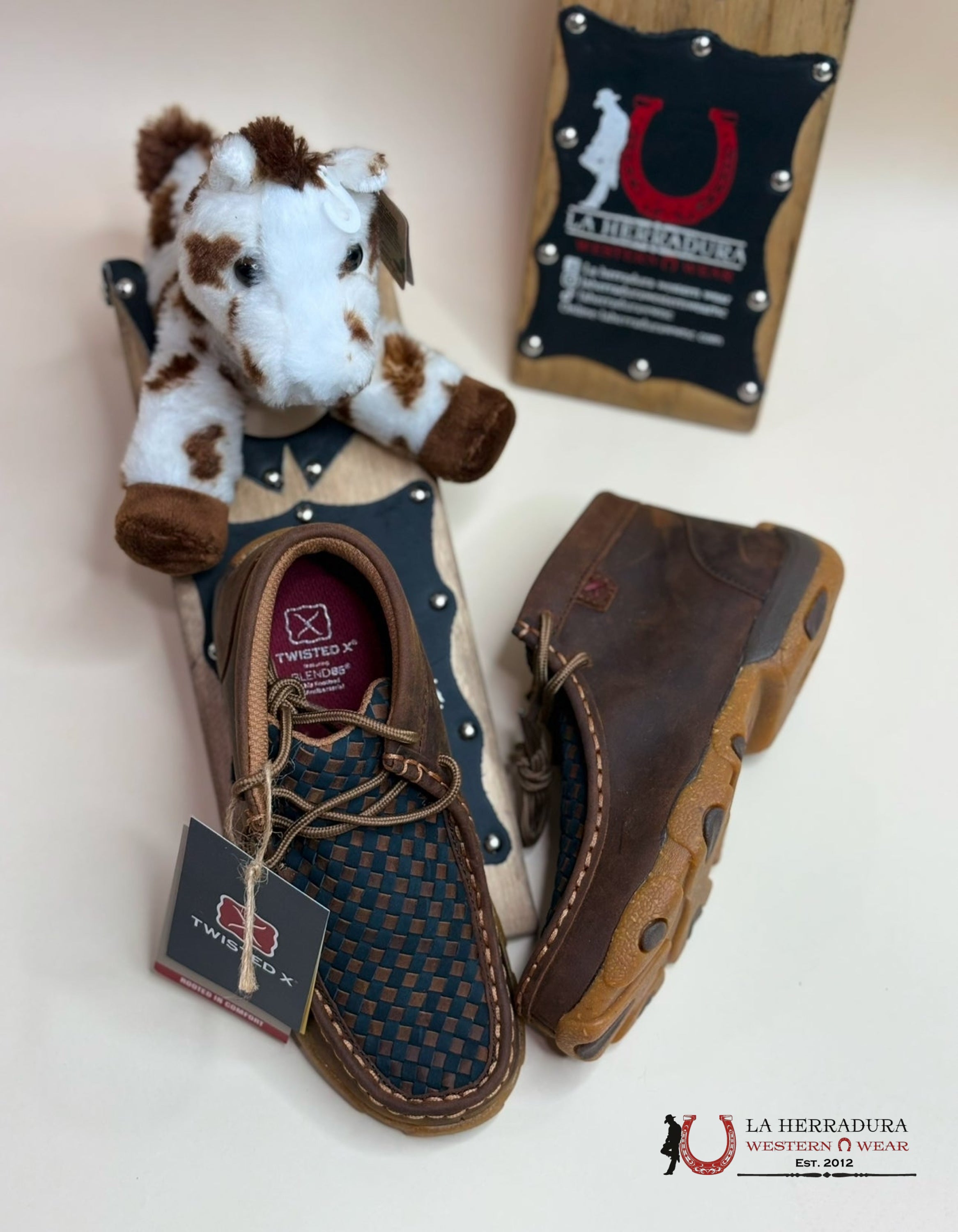 Twisted Kids Chukka Driving Moc- Oiled Saddled & Midnight Niños