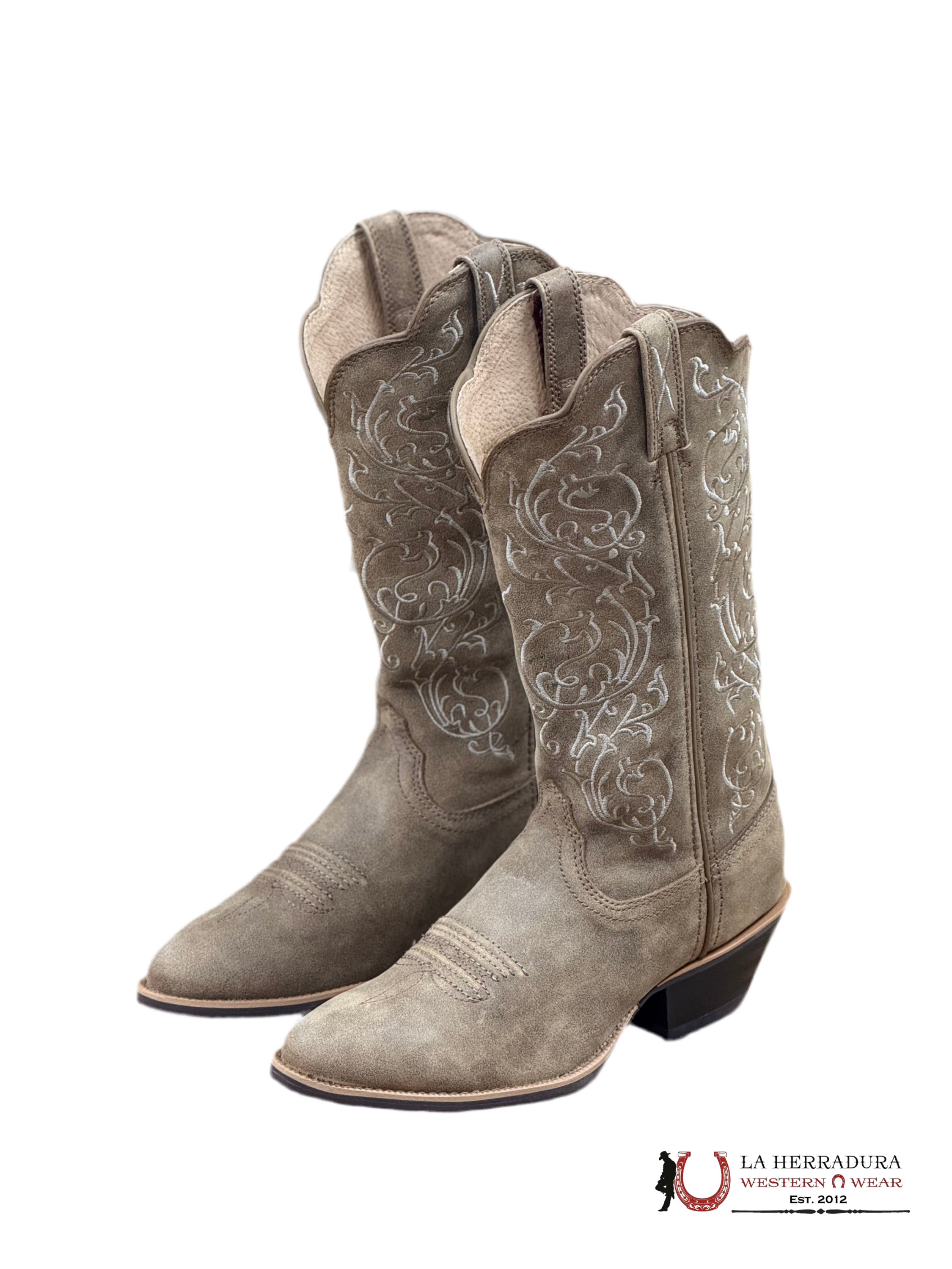 TWISTED X BOOTS TAN AND TAM RAMAS OVAL BOTAS MUJERES
