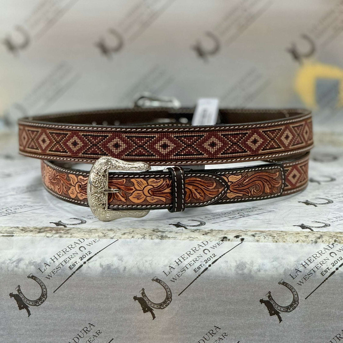 Authentic 90s African Beaded Wood SASH BELT Black Coffee WIDE HIP BELT XL 42 in Belt- 1.75 main image 4