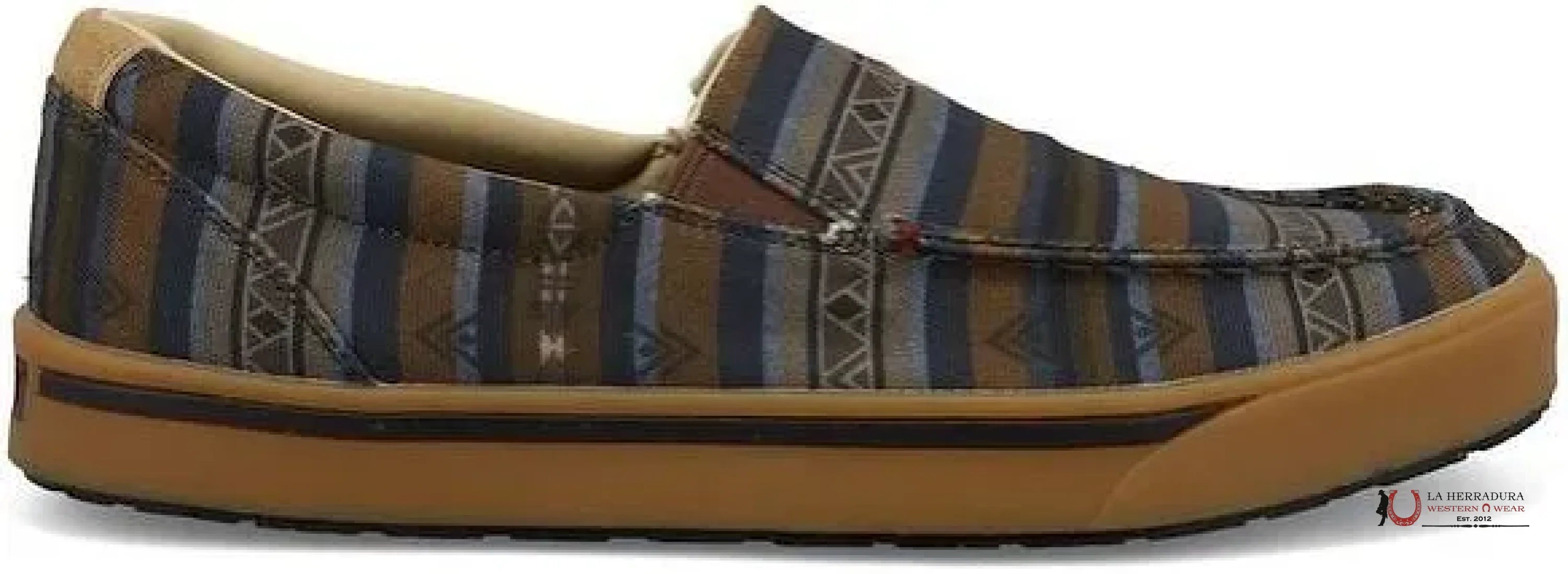 TWISTED X HOOEY SLIP ON LOOPER MENS BROWN & GREY SERAPE MHYC032 ZAPATOS HOMBRES