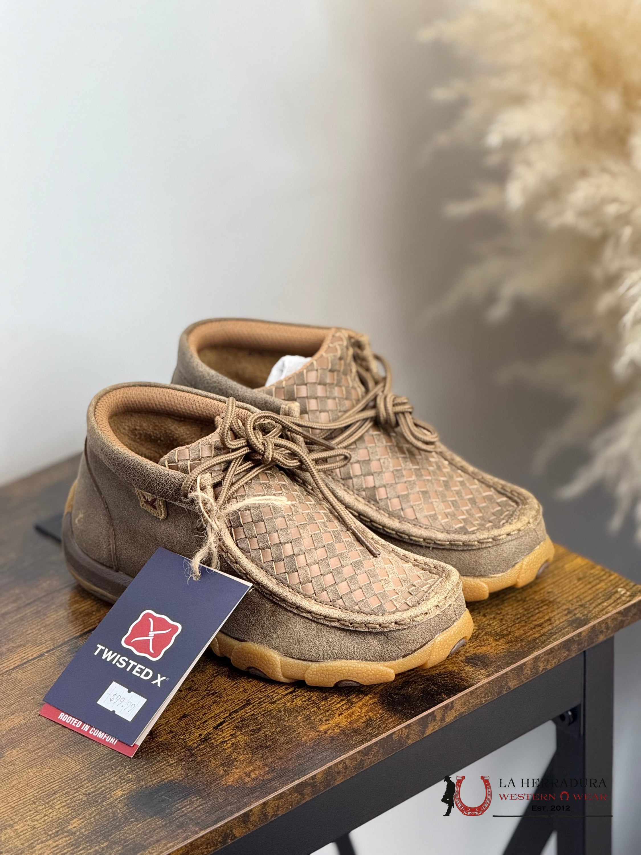 TWISTED X KIDS CHUKKA DRIVING MOC BOMBER & TAN -YDM0030 NIÑOS