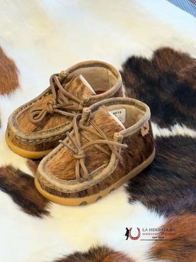 Twisted X Light Brindle Cowhide Shoes Niños