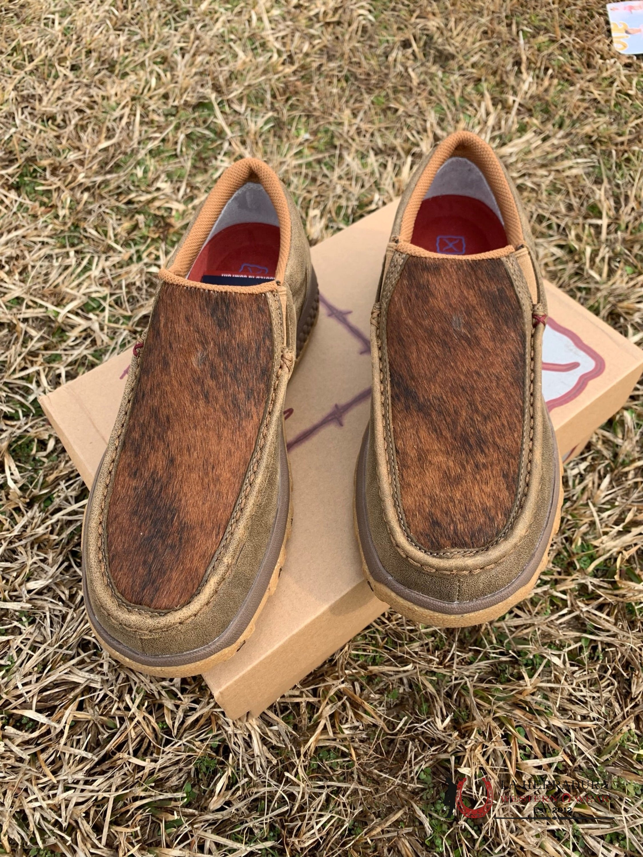 Twisted X Men’s Casual Shoes Bomber Brindle Cowhide Zapatos Hombres