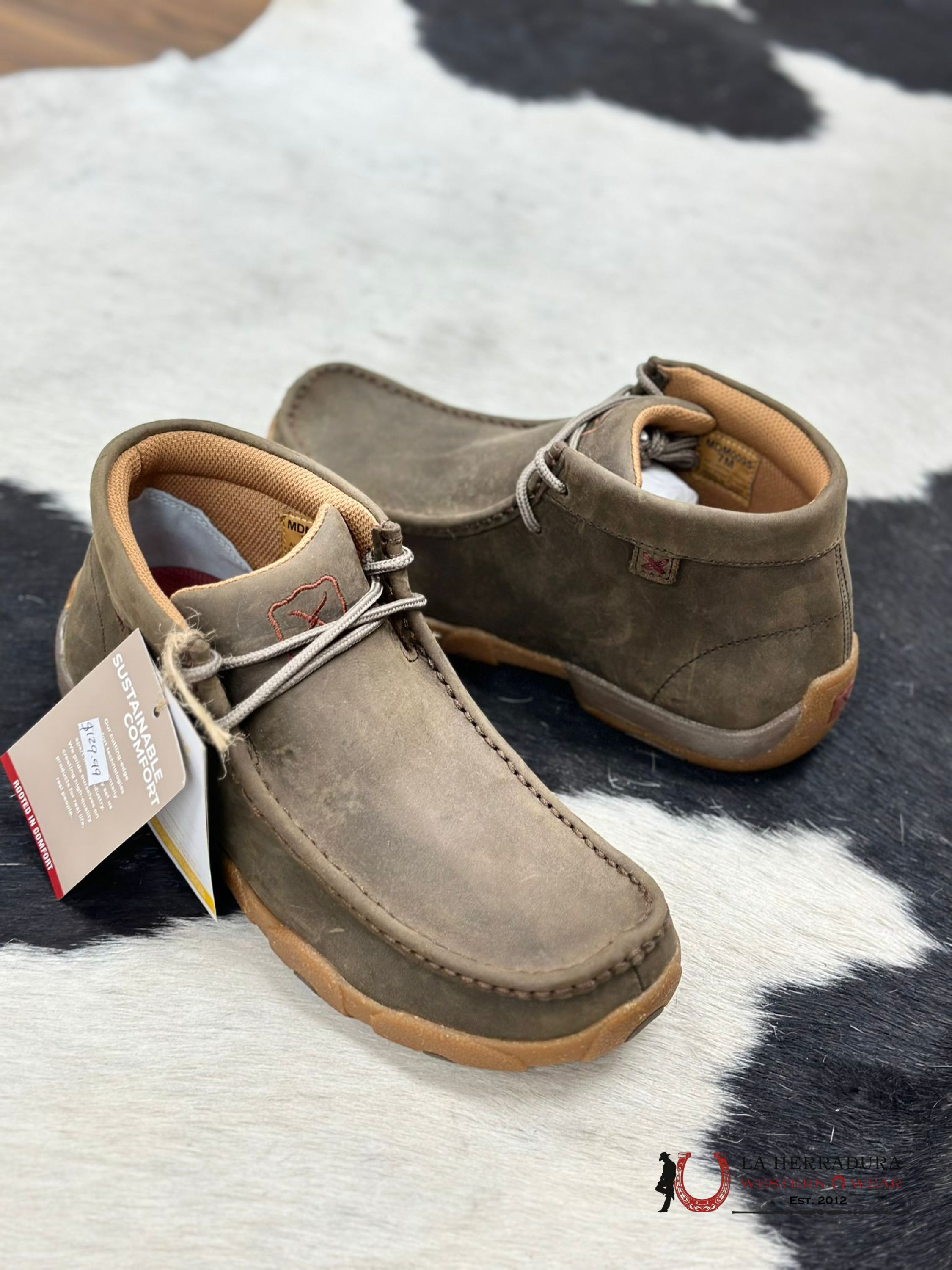 Twisted X Men’s Casual Shoes Chukka Driving Moc Shitake Zapatos Hombres