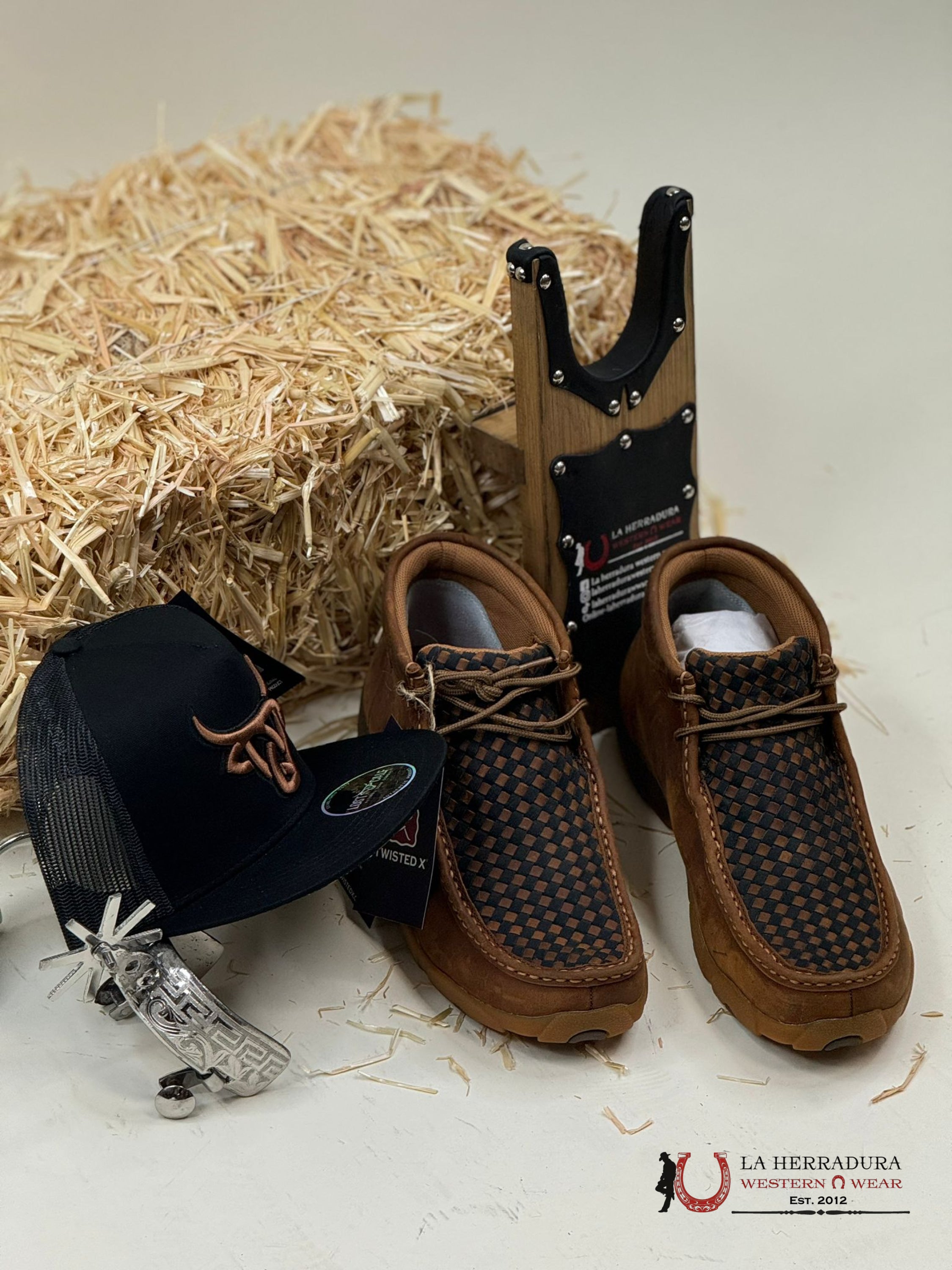 Twisted X Mens Driving Moc Oiled Saddle Blue Casual Shoe Zapatos Hombres