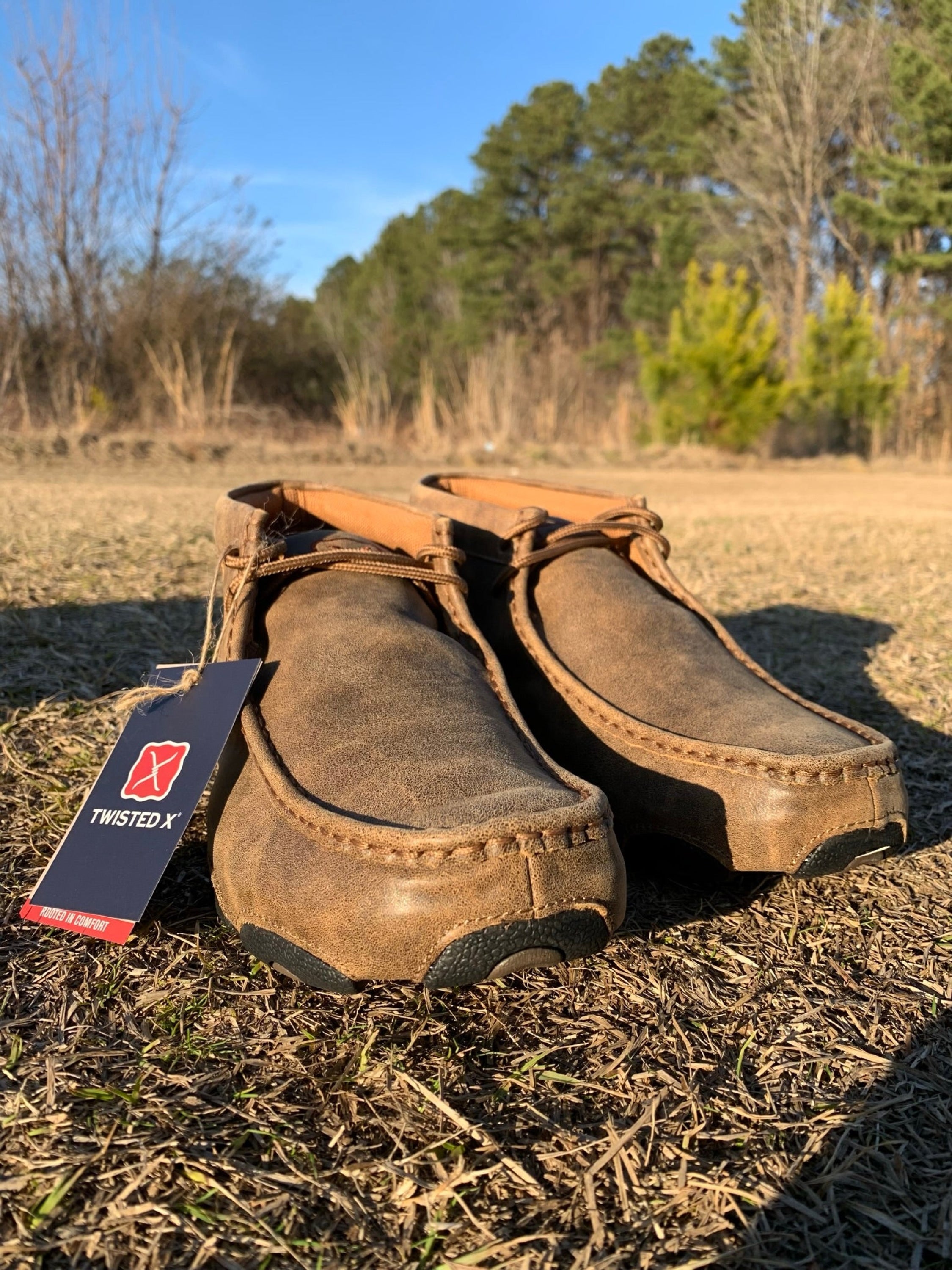 Twisted X Mens Driving Mocs Bomber Natural Casual Shoe Zapatos Hombres