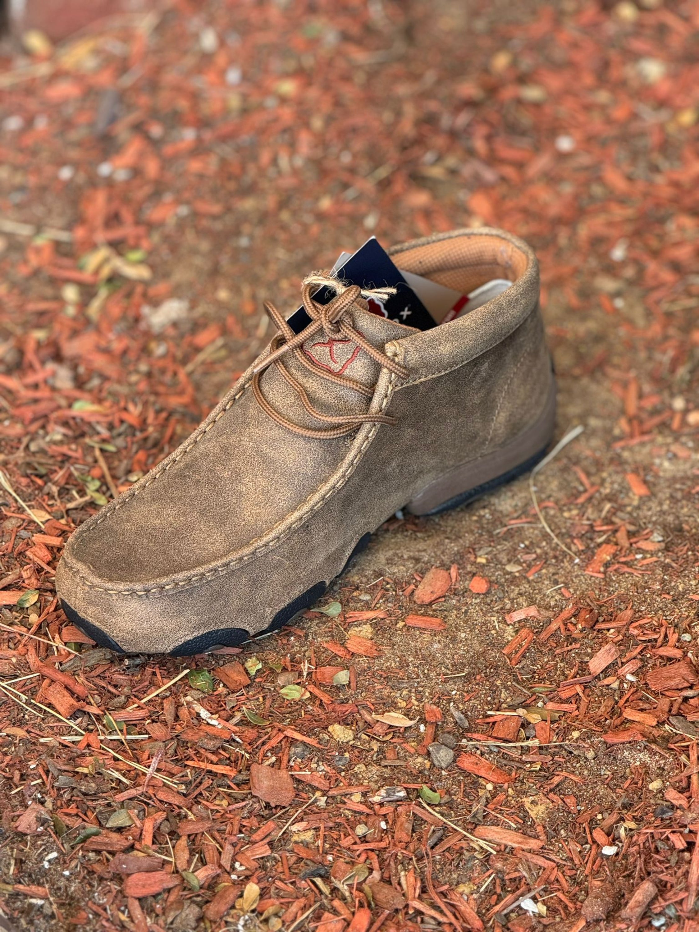 Twisted X Mens Driving Mocs Bomber Natural Casual Shoe Zapatos Hombres