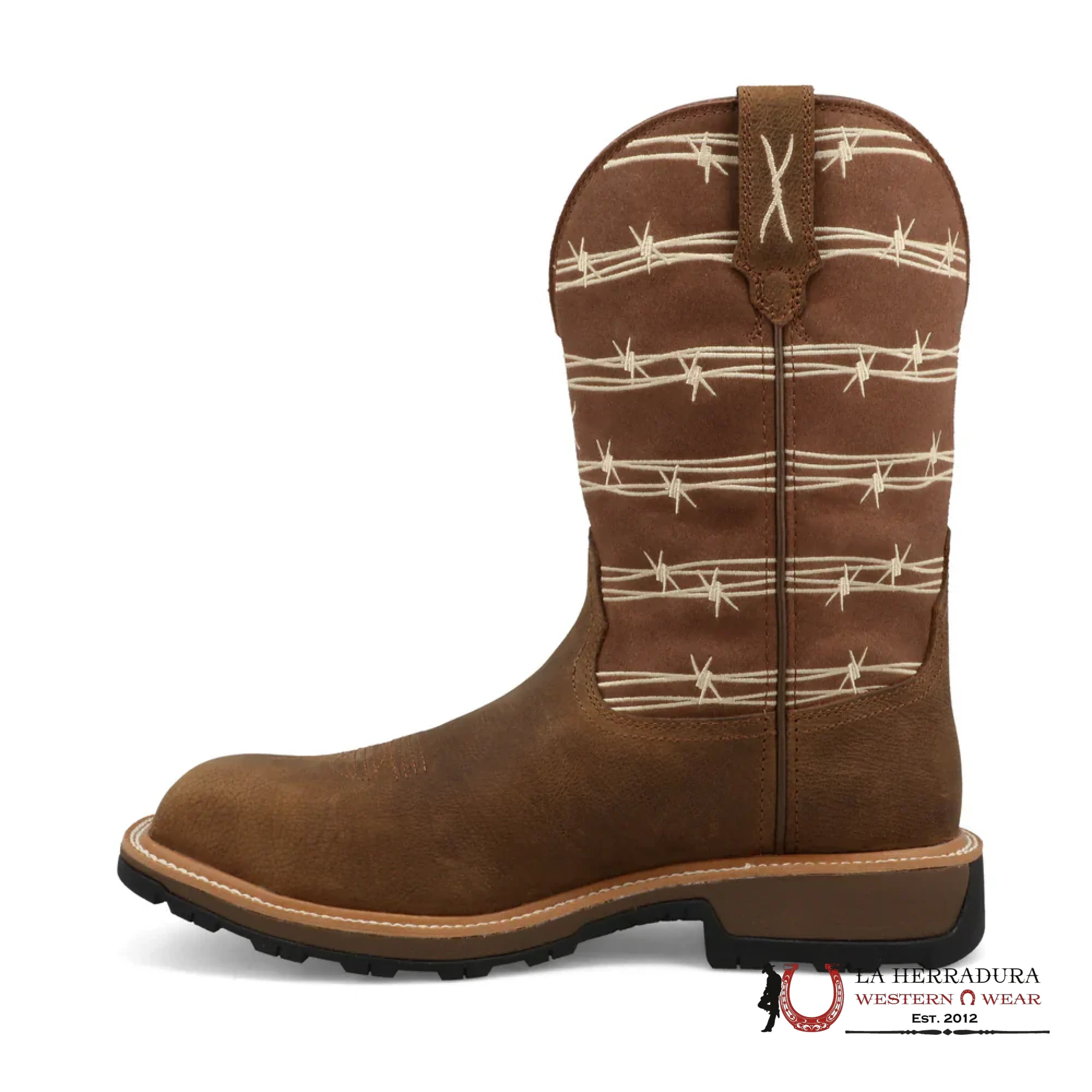 TWISTED X MENS WORK BOOTS BISON & MOCHA MUNW003