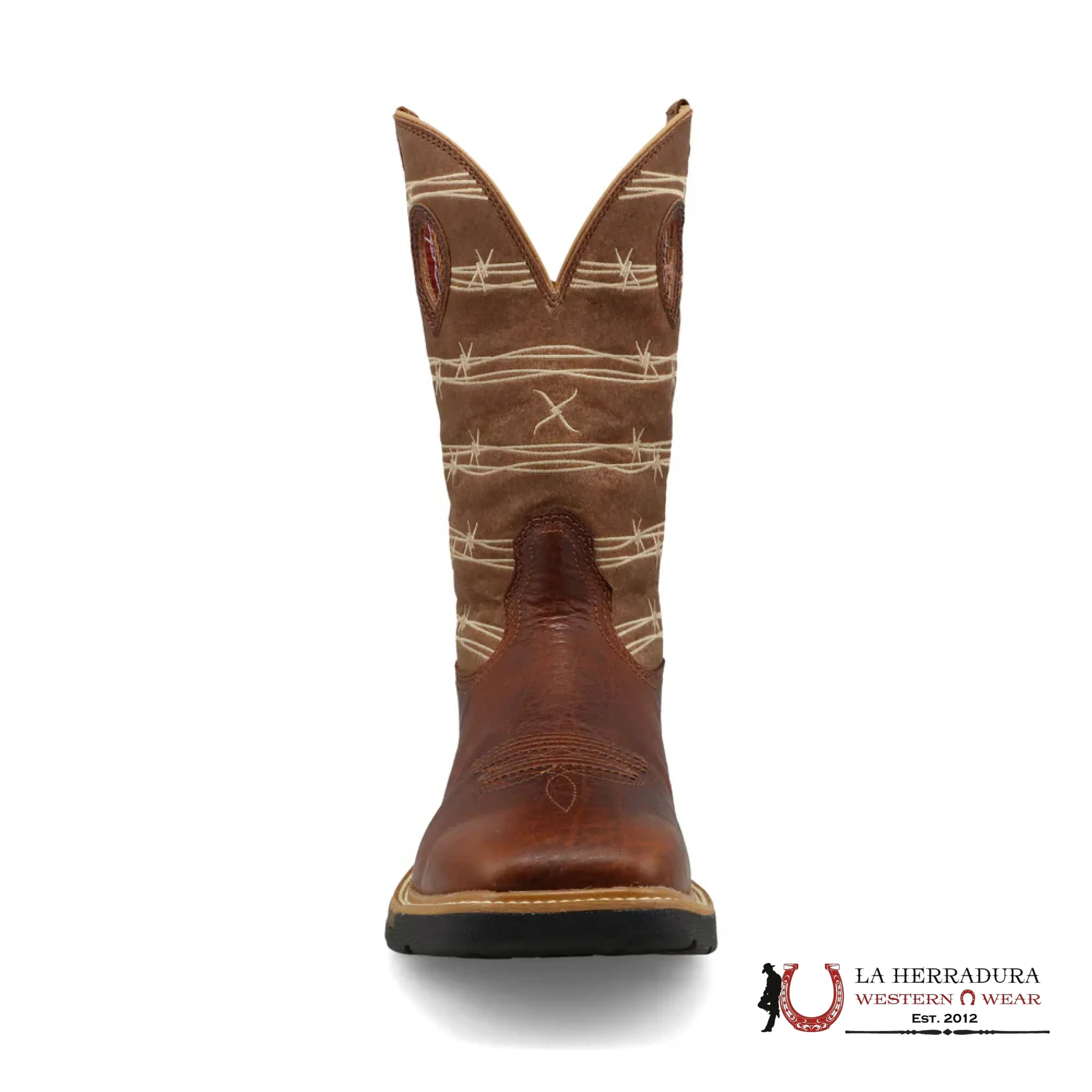 TWISTED X MENS WORK BOOTS RUSTIC BROWN & LION TAN MXB0010