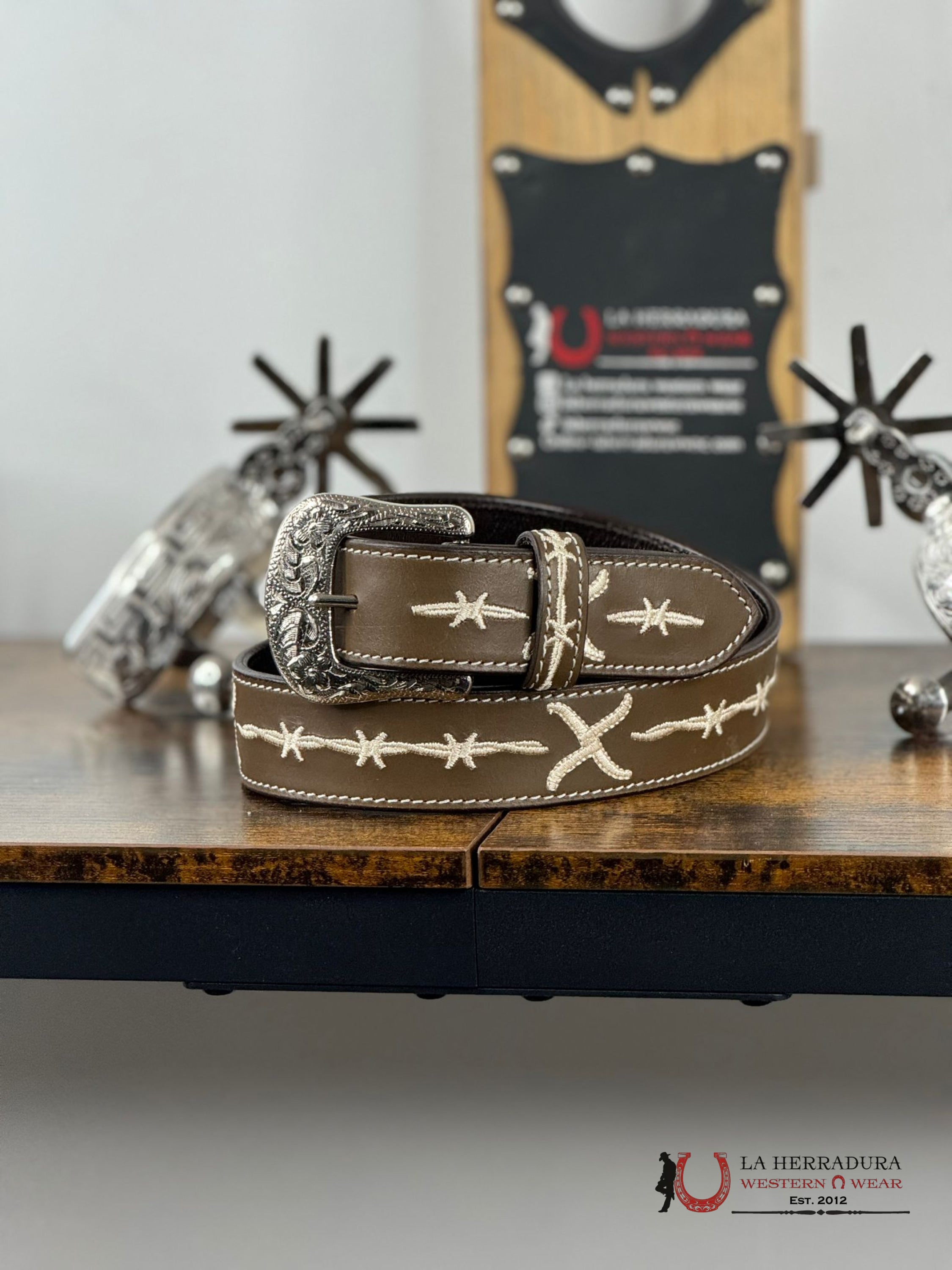 Twisted X Tan Belt Cinturones Hombres