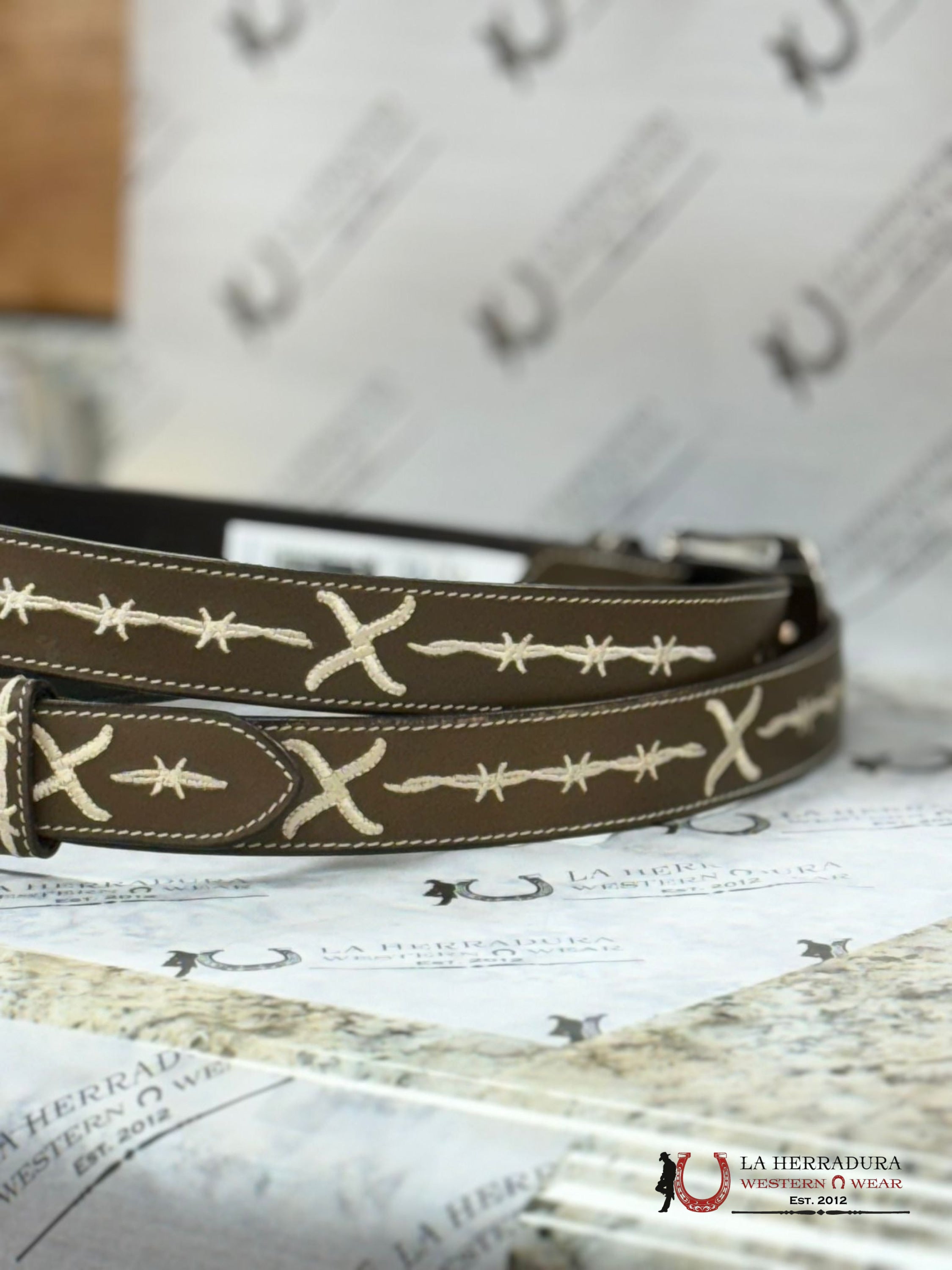 Twisted X Tan Belt Cinturones Hombres