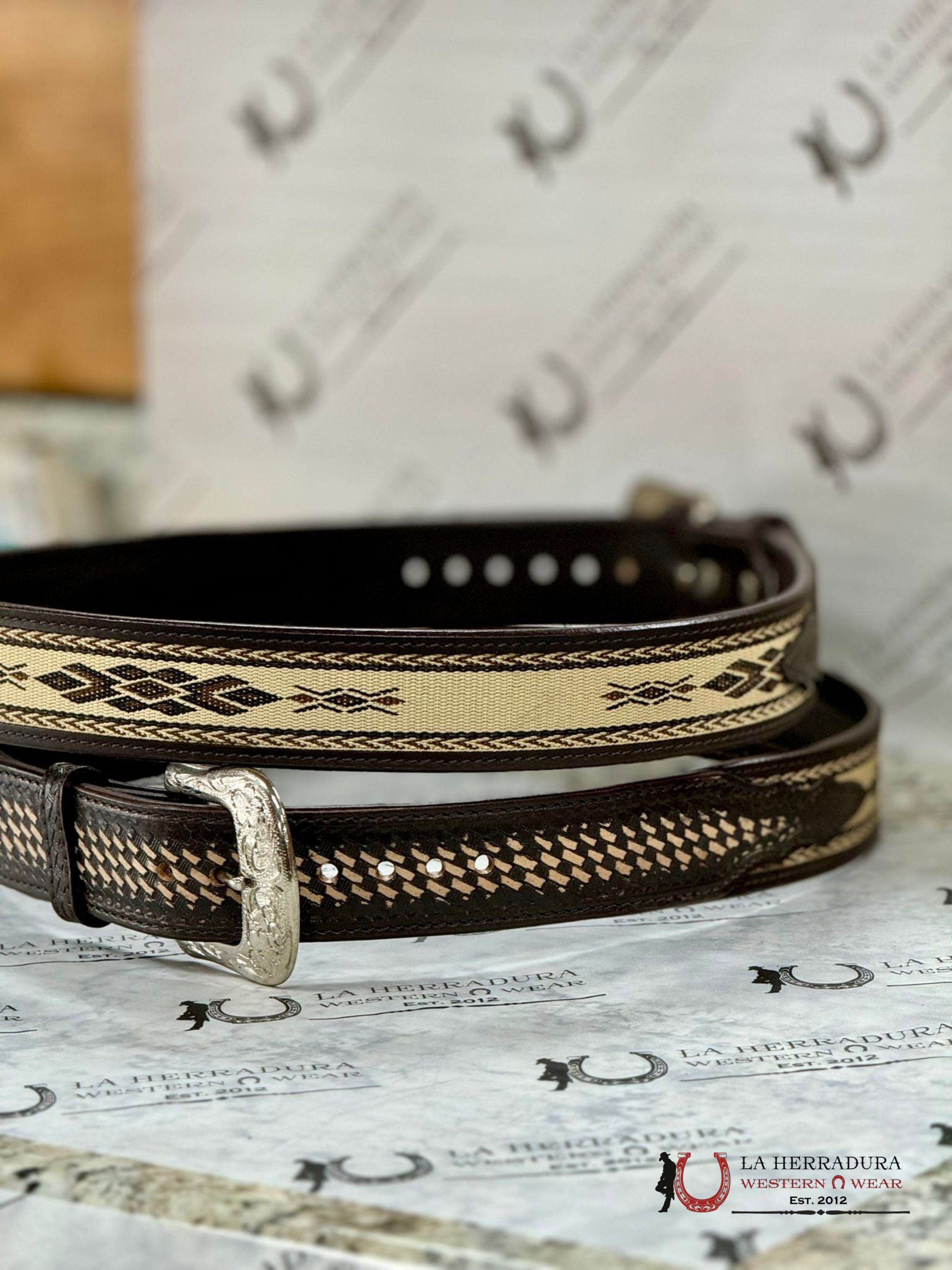 Twisted X Thread Chocolate Belt Cinturones Hombres