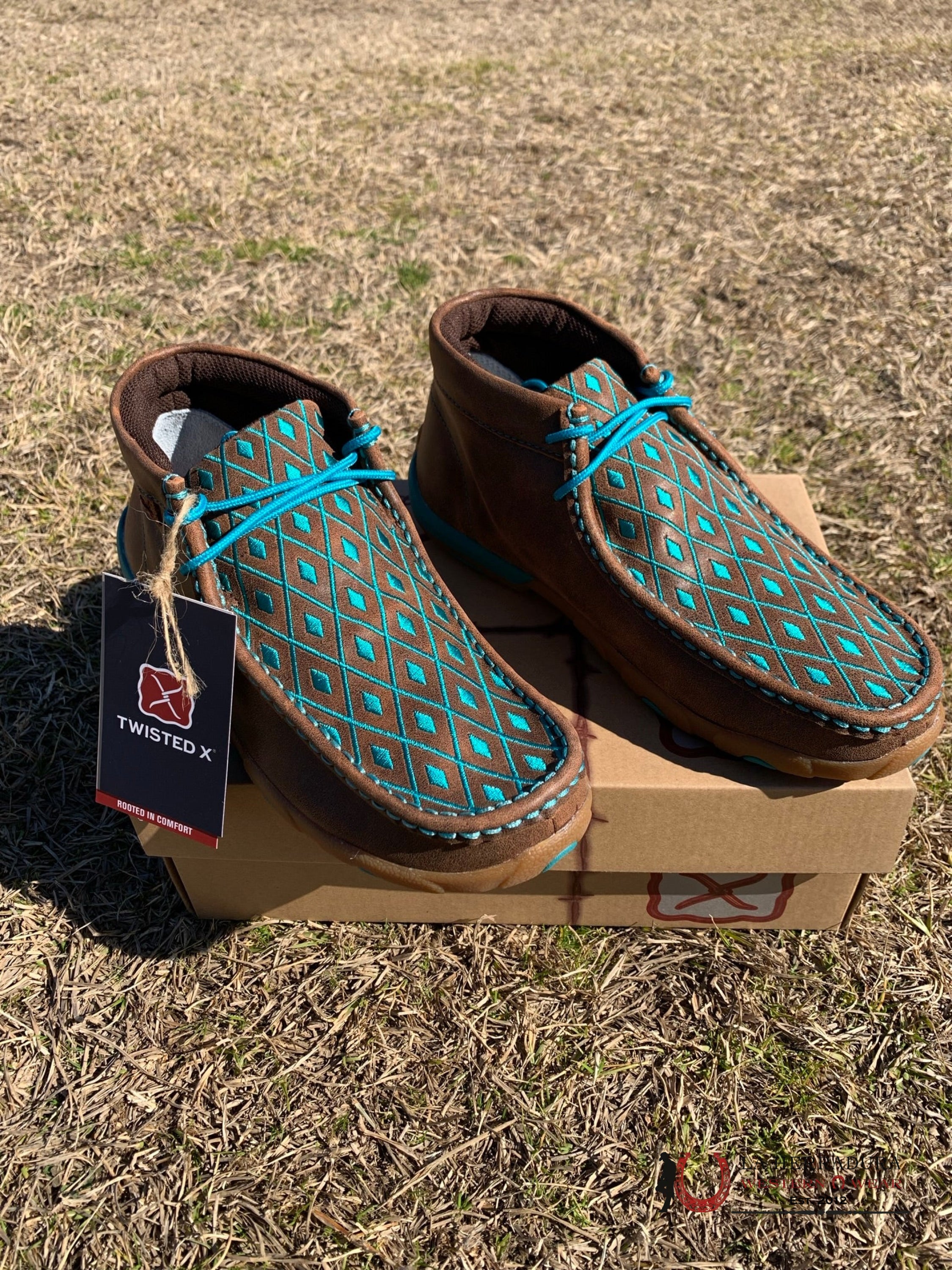 Twisted X Womens Brown Turquoise Casual Shoe Zapatos Mujeres