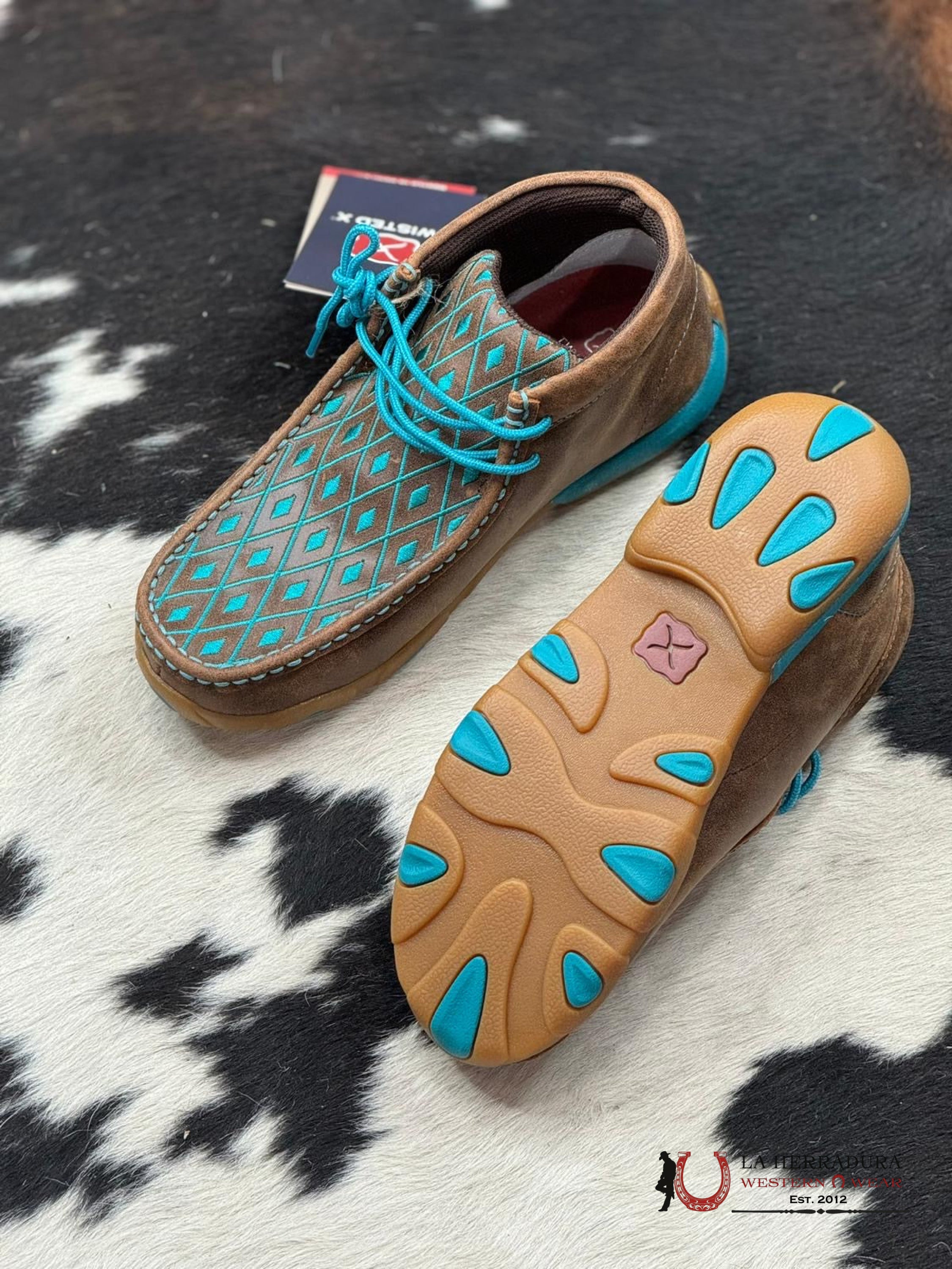 Twisted X Womens Brown Turquoise Casual Shoe Zapatos Mujeres