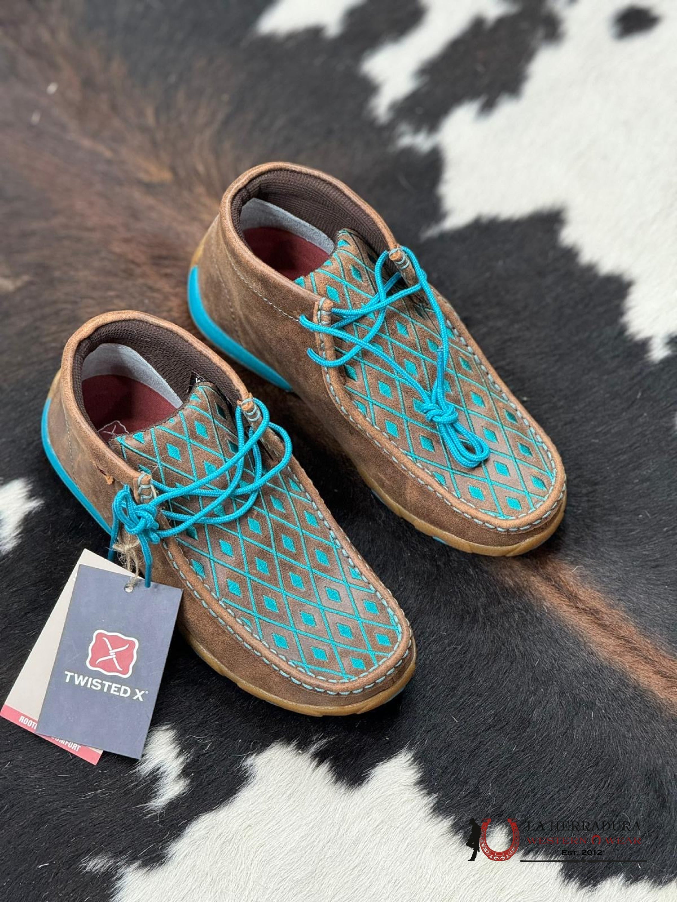 Twisted X Womens Brown Turquoise Casual Shoe Zapatos Mujeres