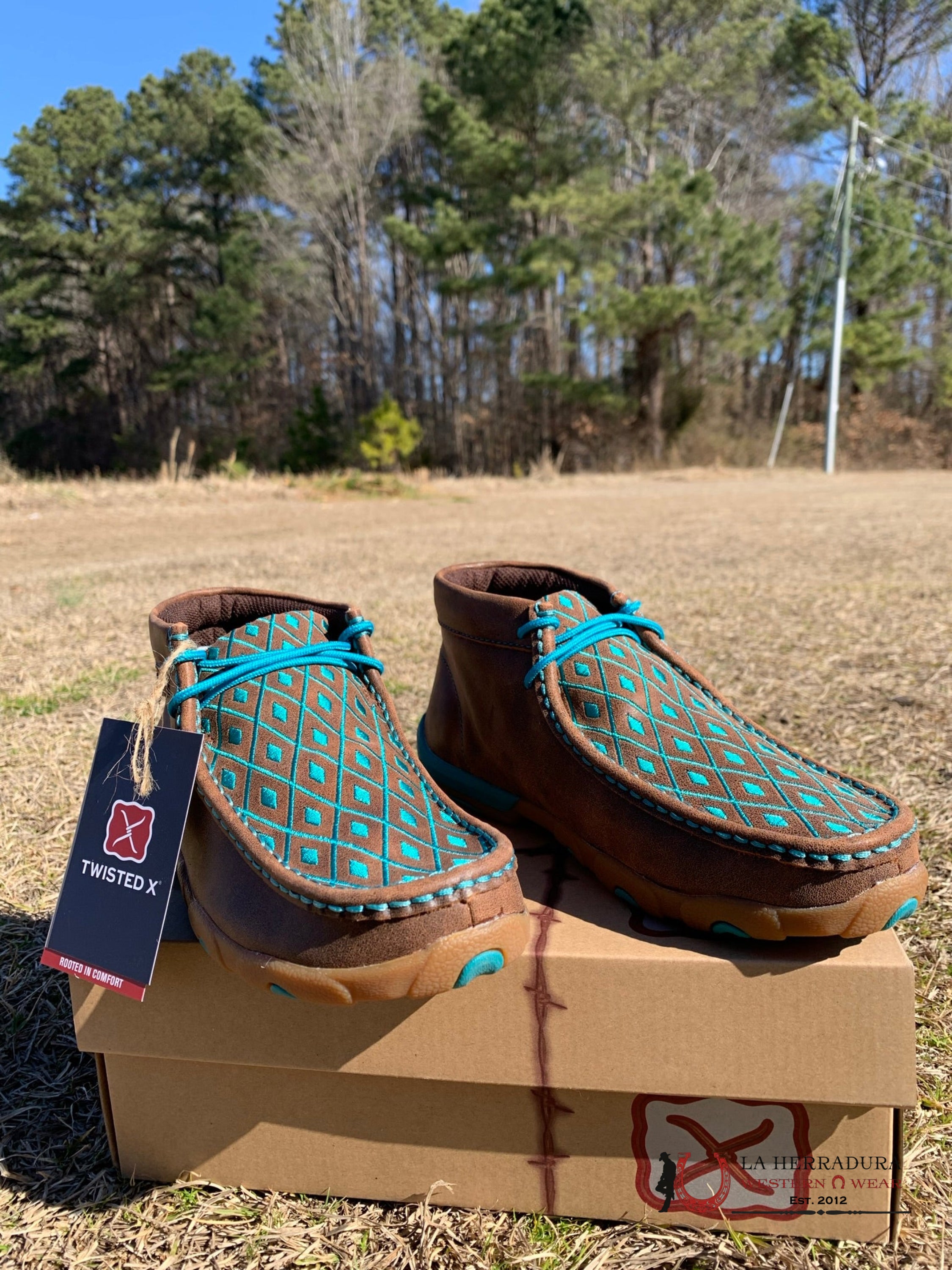 Twisted X Womens Brown Turquoise Casual Shoe Zapatos Mujeres