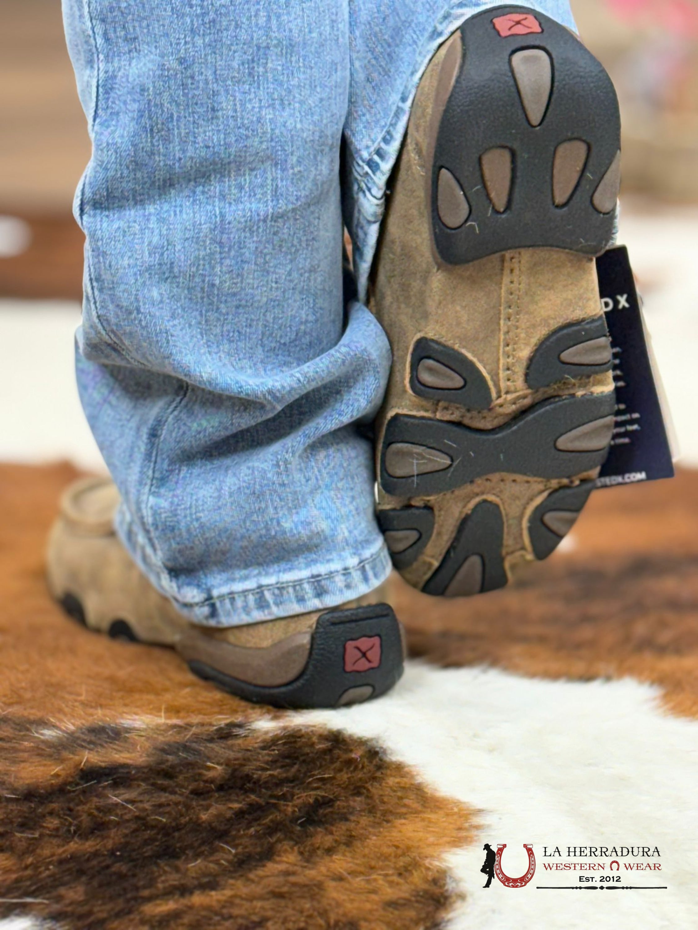 Twisted X Womens Driving Moc Bomber Natural Casual Shoe Zapatos Mujeres