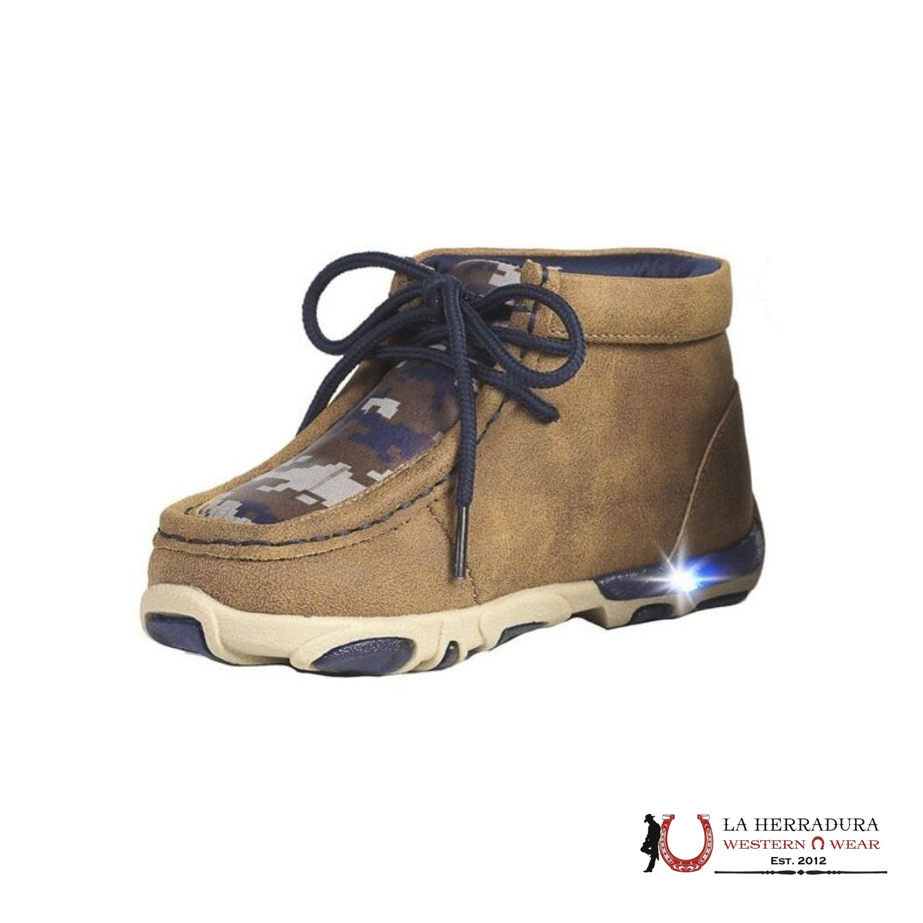 TWISTER ‘CALEB’ BROWN/BLUE WOVEN BABY & KID SHOE 446002408 NIÑOS