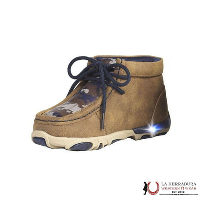 ZAPATO TEJIDO PARA BEBÉ Y NIÑO TWISTER ‘CALEB’ MARRÓN/AZUL 446002408