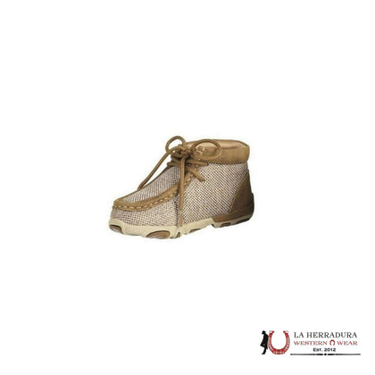 ZAPATILLA INFANTIL TEJIDA TWISTER ‘EZRA’ MARRÓN/BEIGE 446002902