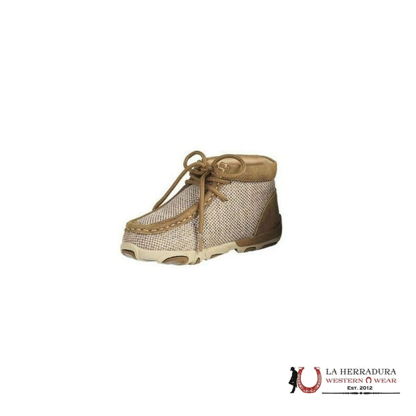 ZAPATILLA INFANTIL TEJIDA TWISTER ‘EZRA’ MARRÓN/BEIGE 446002902