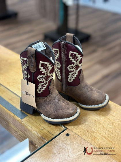 TWISTER KIDS 'BLAKE' MARRÓN OSCURO / BURDEOS TUBO 443008