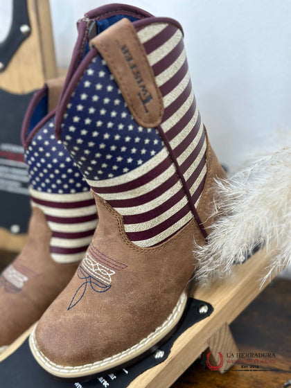 TWISTER KIDS 'JACOB' DISEÑO DE BANDERA AMERICANA CON SUELA COLOR CAMEL 443000108