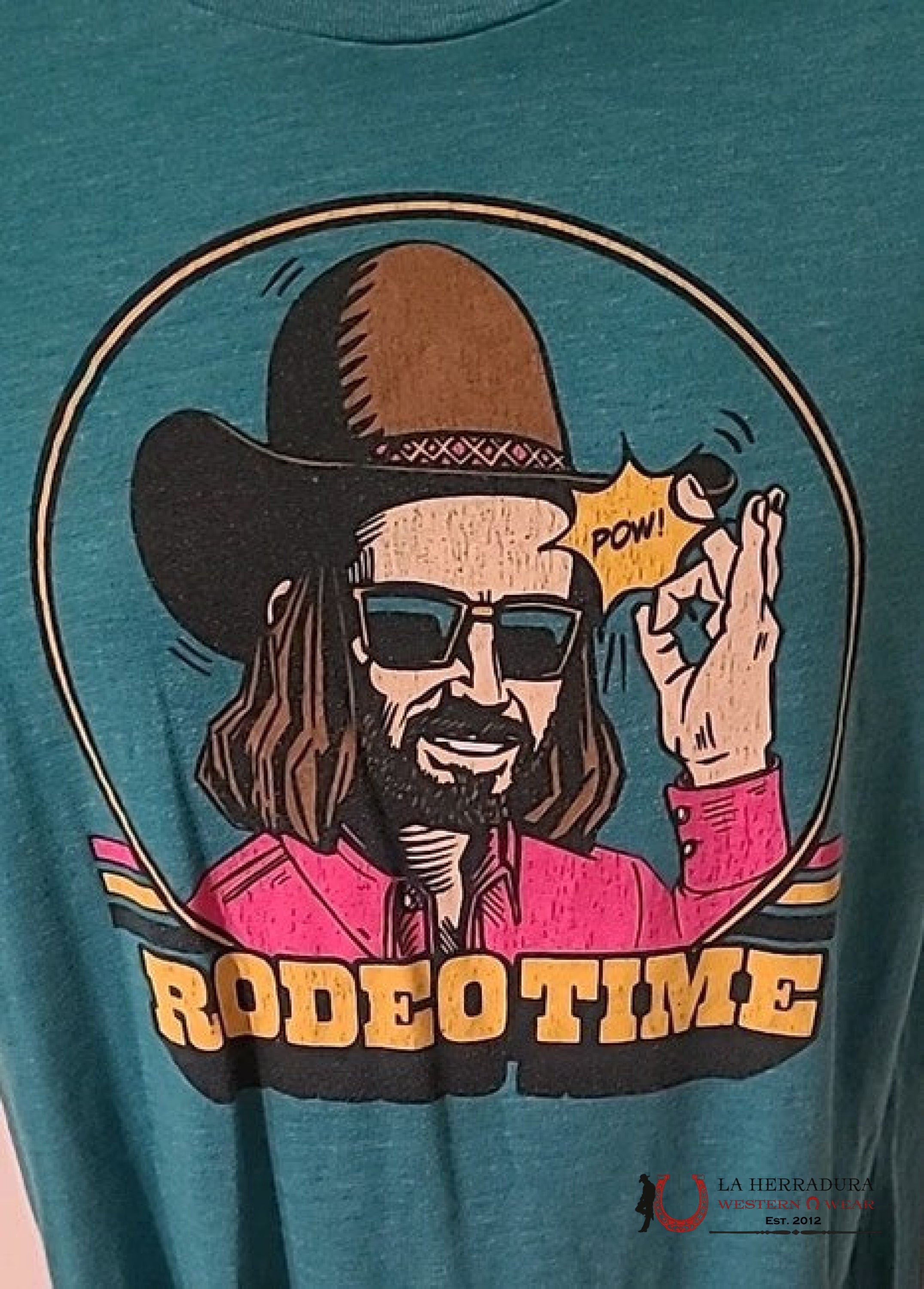 MENS RODEO TIME TSHIRT - DALE BRISBY POW HAT FLICK ROPA HOMBRES
