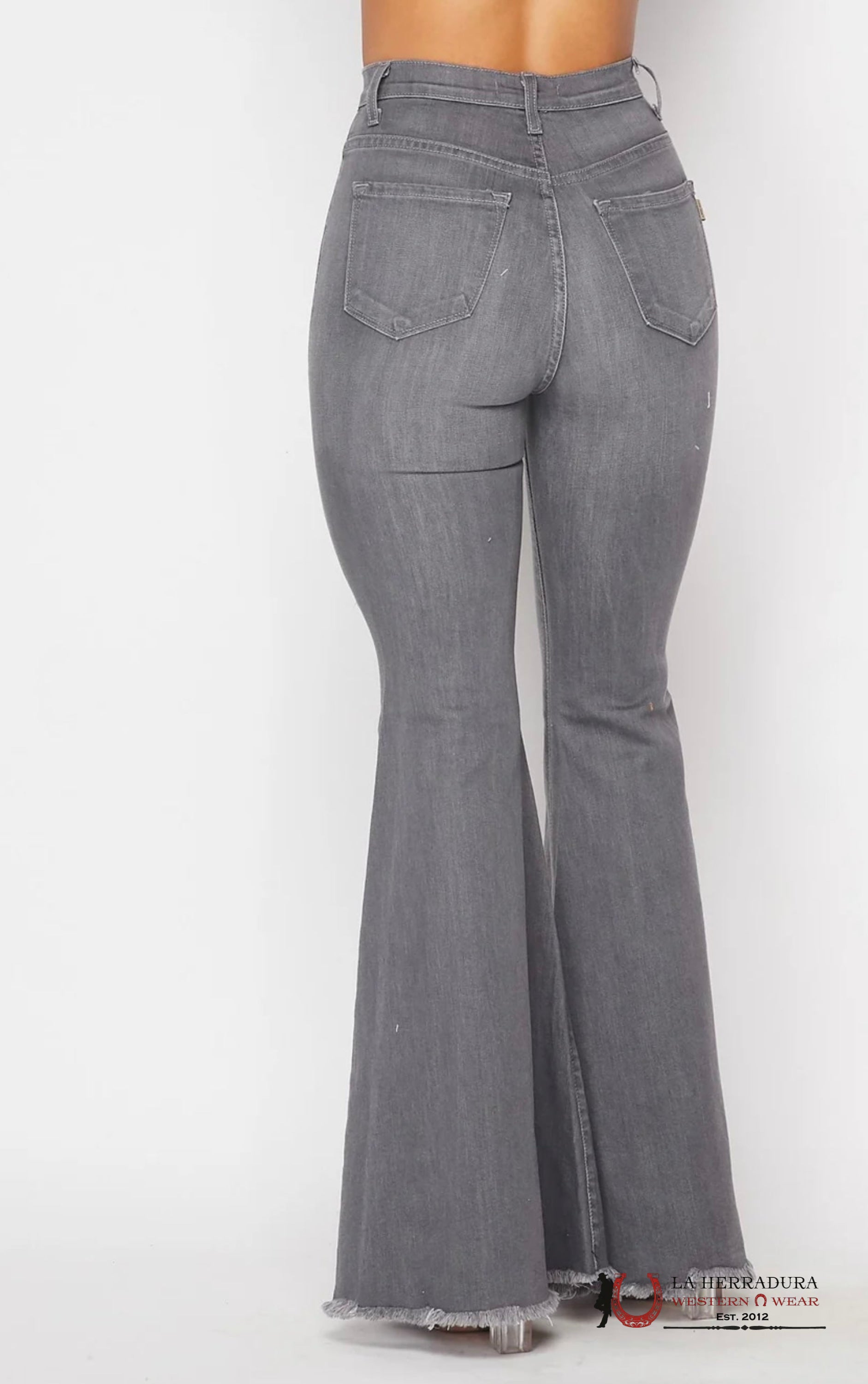 VIBRANT GREY FLARE JEAN P1767 ROCK&ROLL JEANS WOMEN