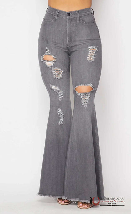 JEAN ACAMPANADO GRIS VIBRANTE P1767